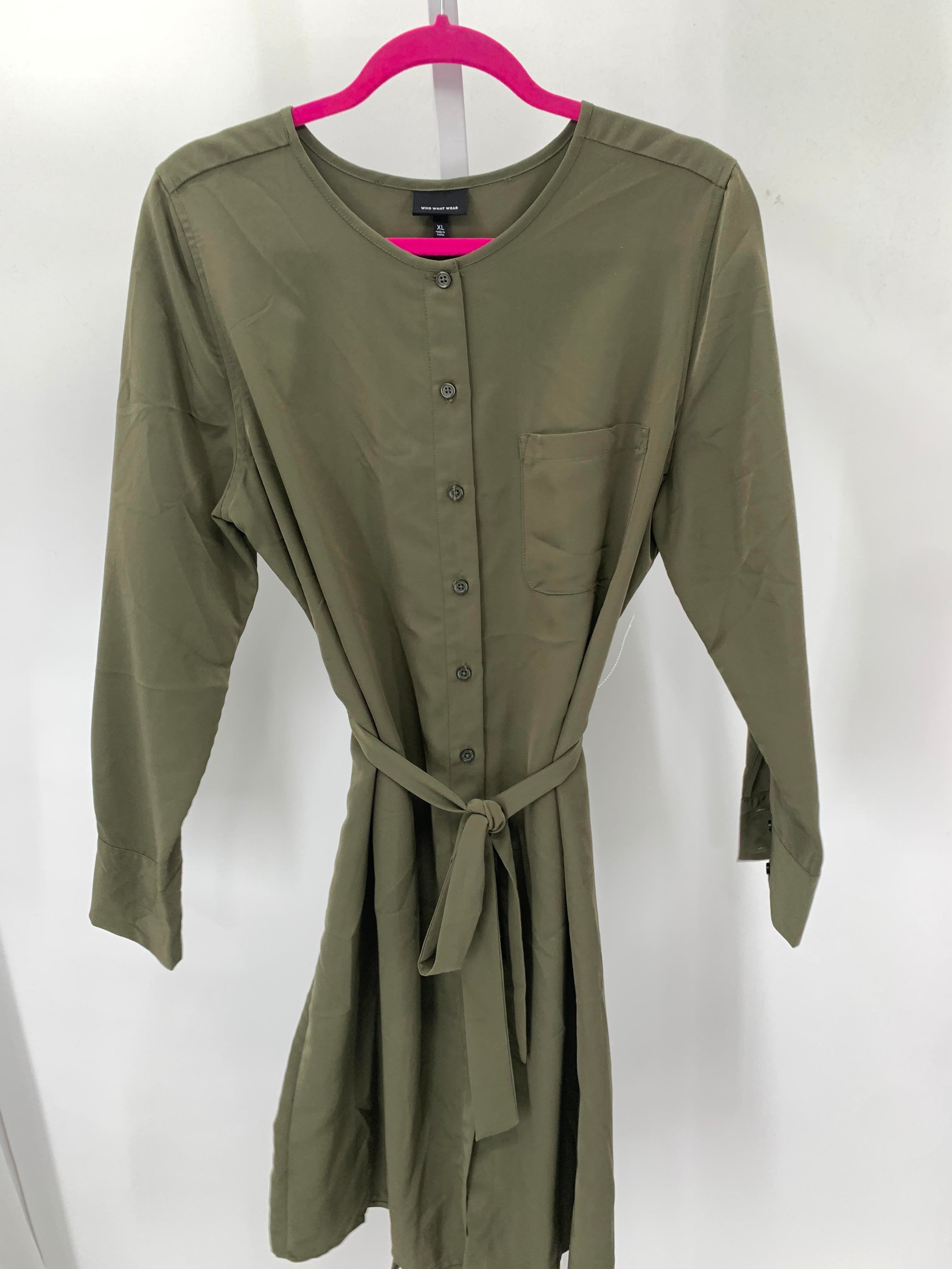 Who What Wear Size Extra Large Misses Long Sleeve Dress