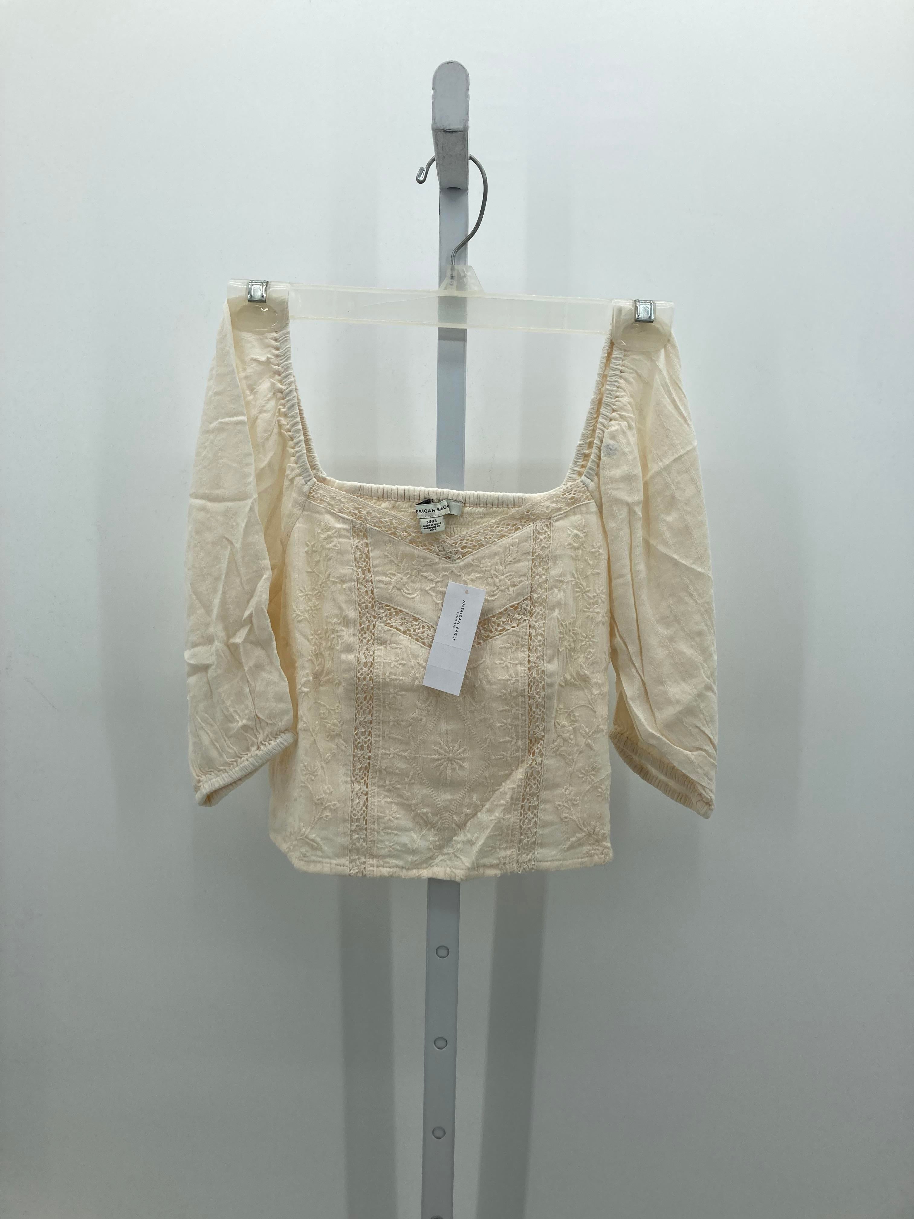 American Eagle Size Small Juniors 3/4 Sleeve Shirt
