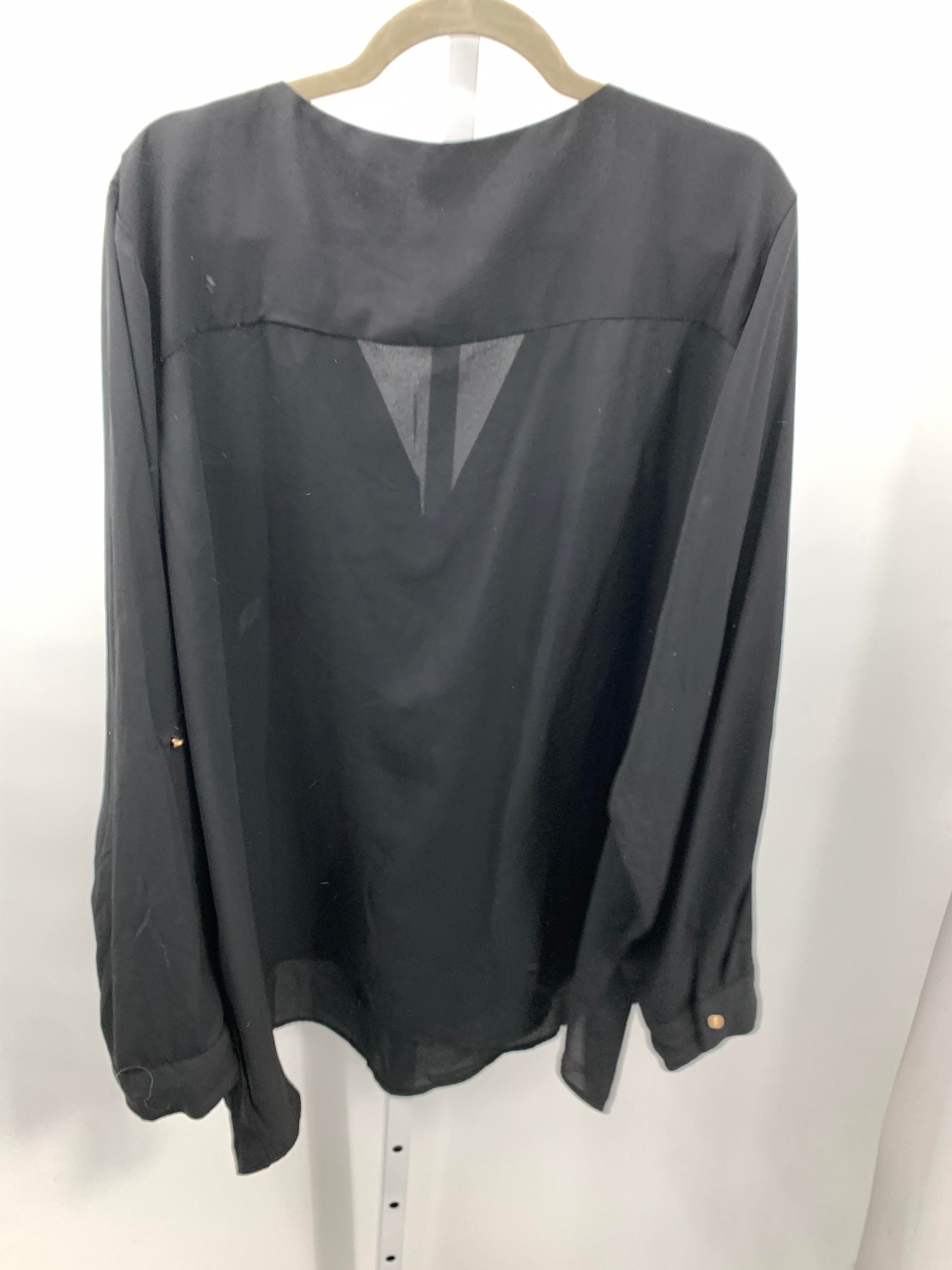 Avenue Size 26/28 W Womens Long Sleeve Shirt