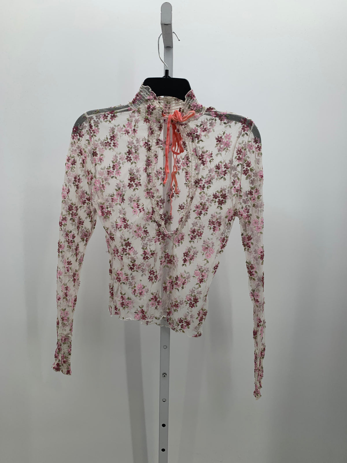 Free People Size Medium Misses Long Sleeve Shirt