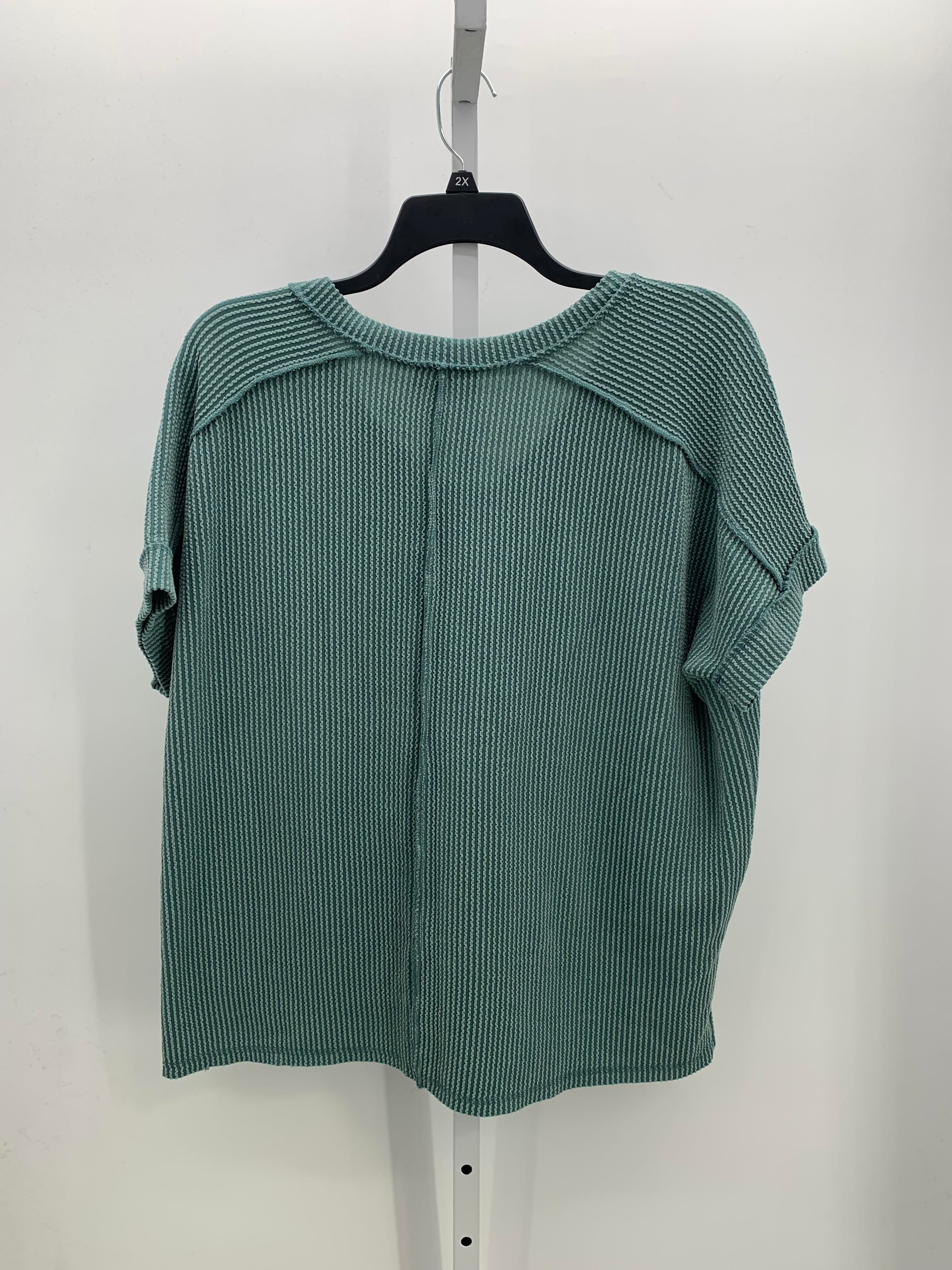 Zenana Size Large Misses Short Sleeve Shirt