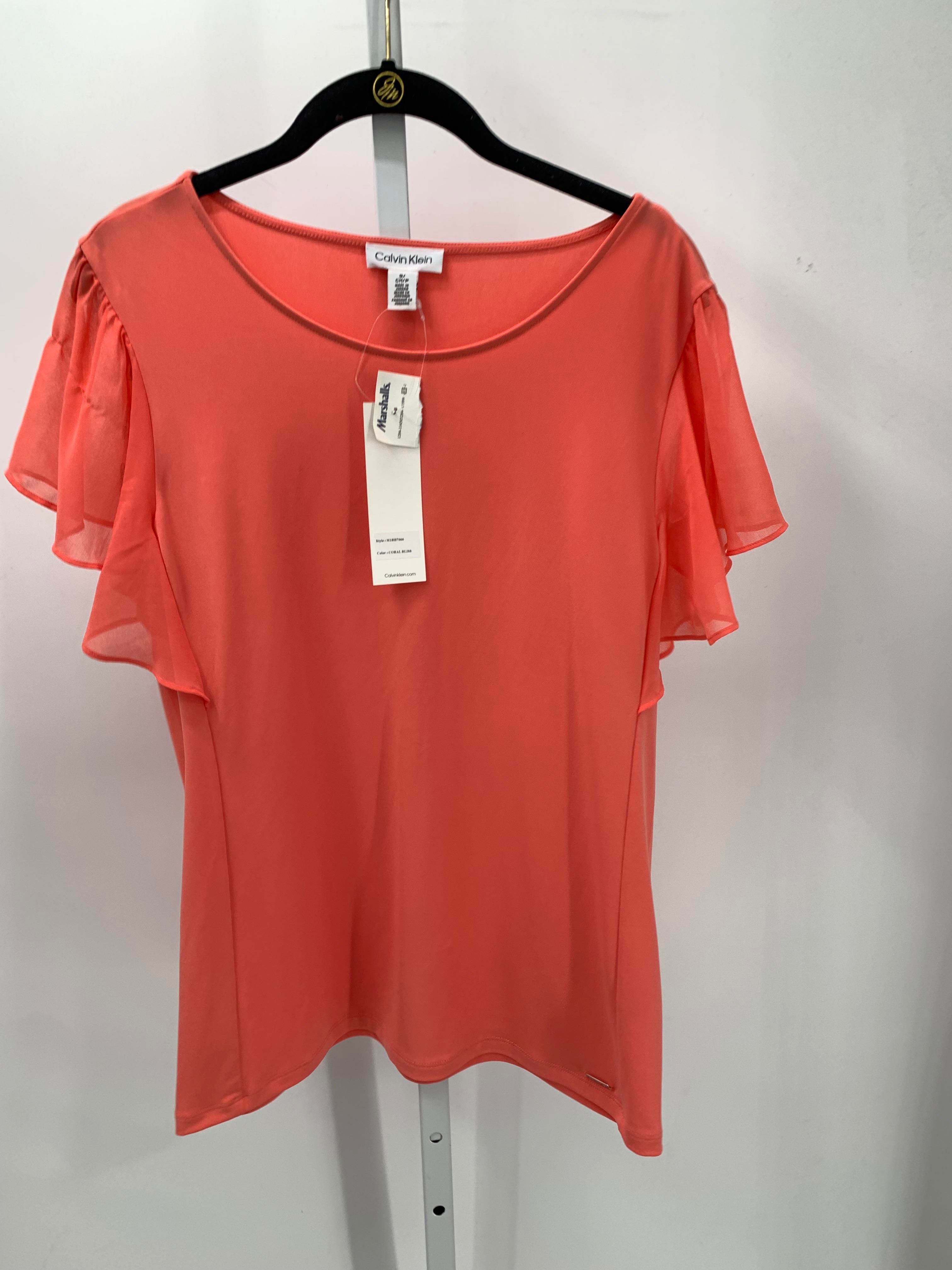 Calvin Klein Size Small Misses Short Sleeve Shirt