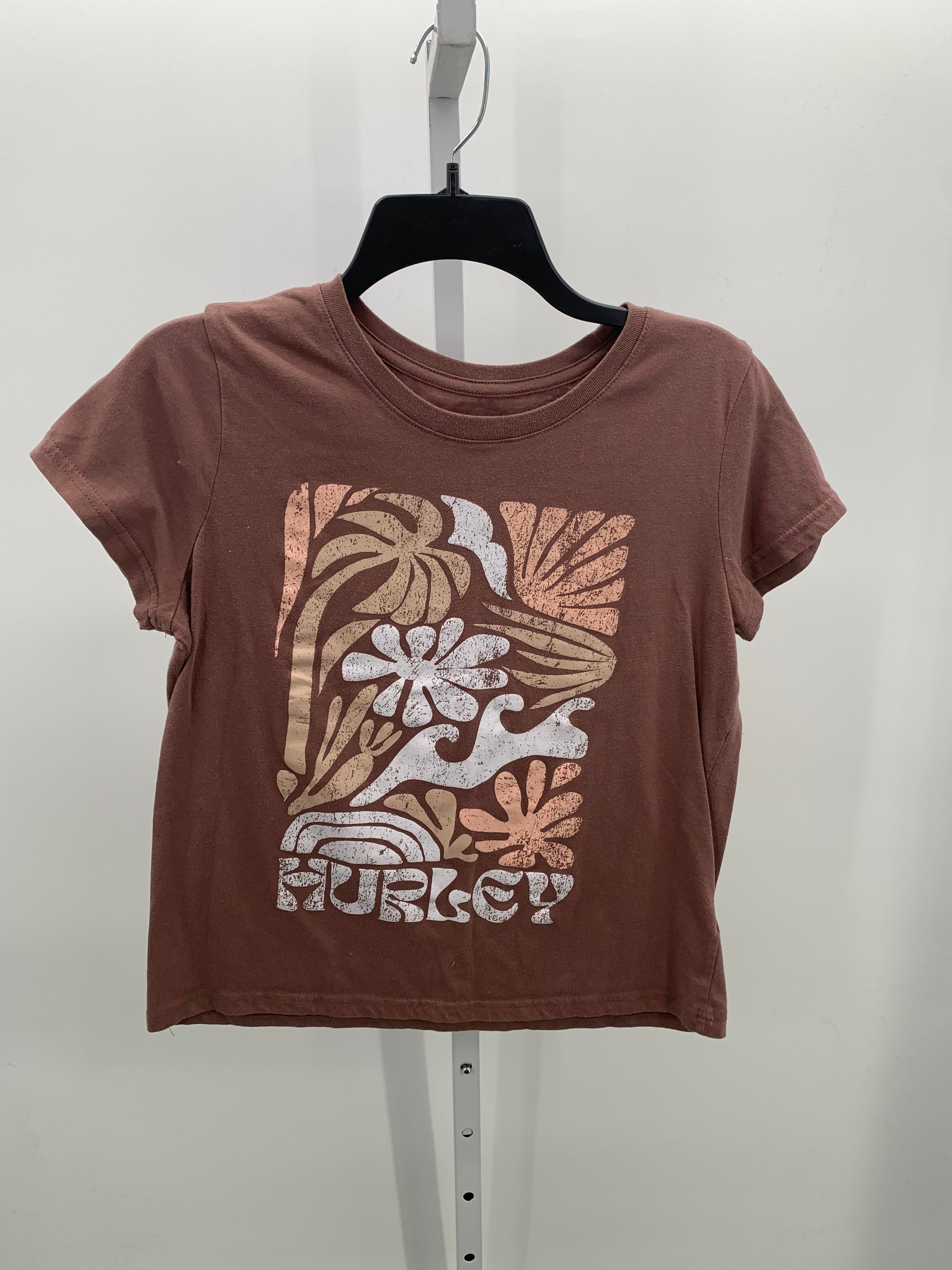 Hurley Size 10-12 Girls Short Sleeve Shirt