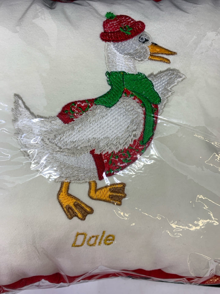 DALE DUCK SQUARE ACCENT PILLOW.