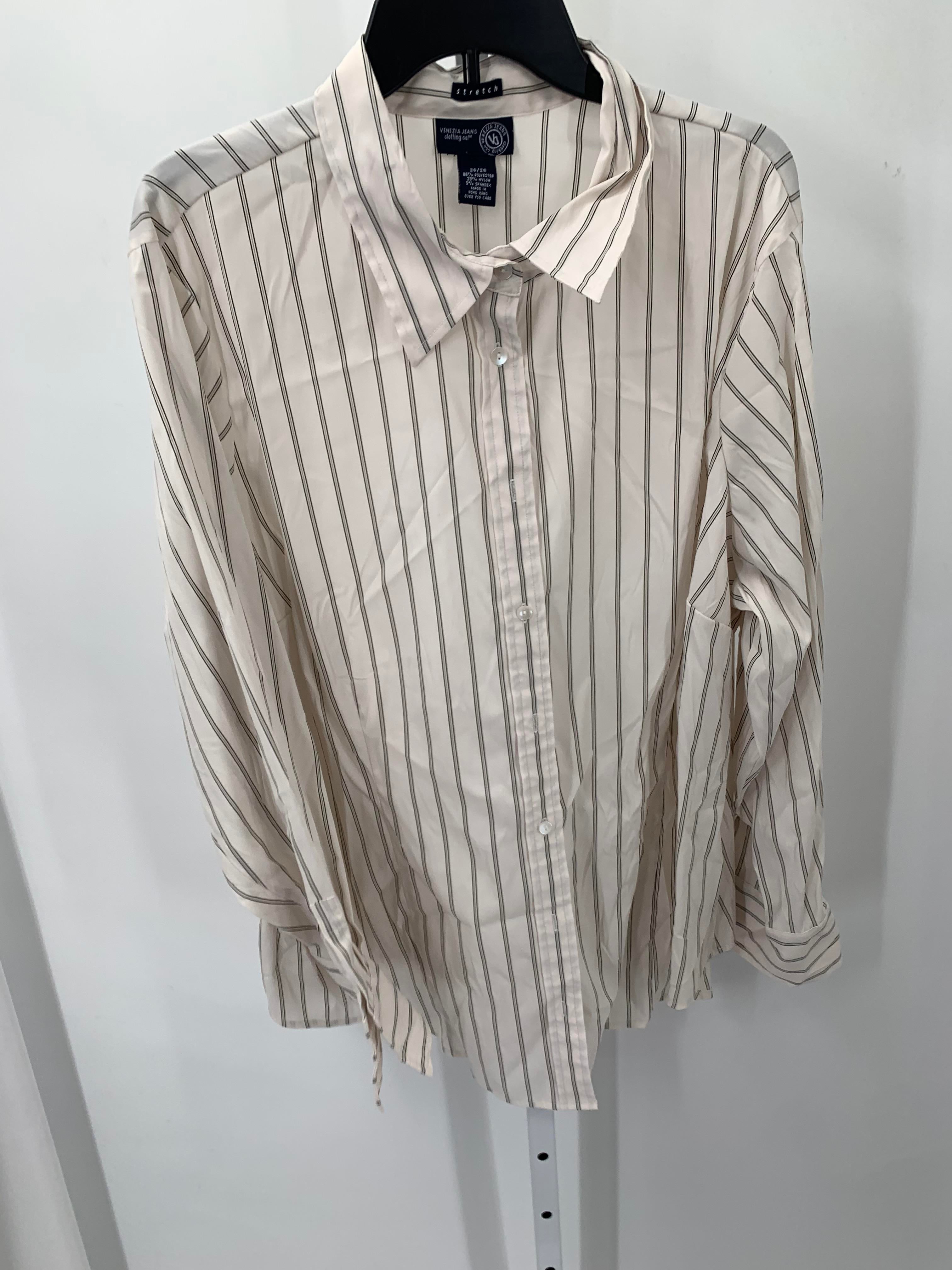 Venezia Size 26/28 W Womens Long Sleeve Shirt