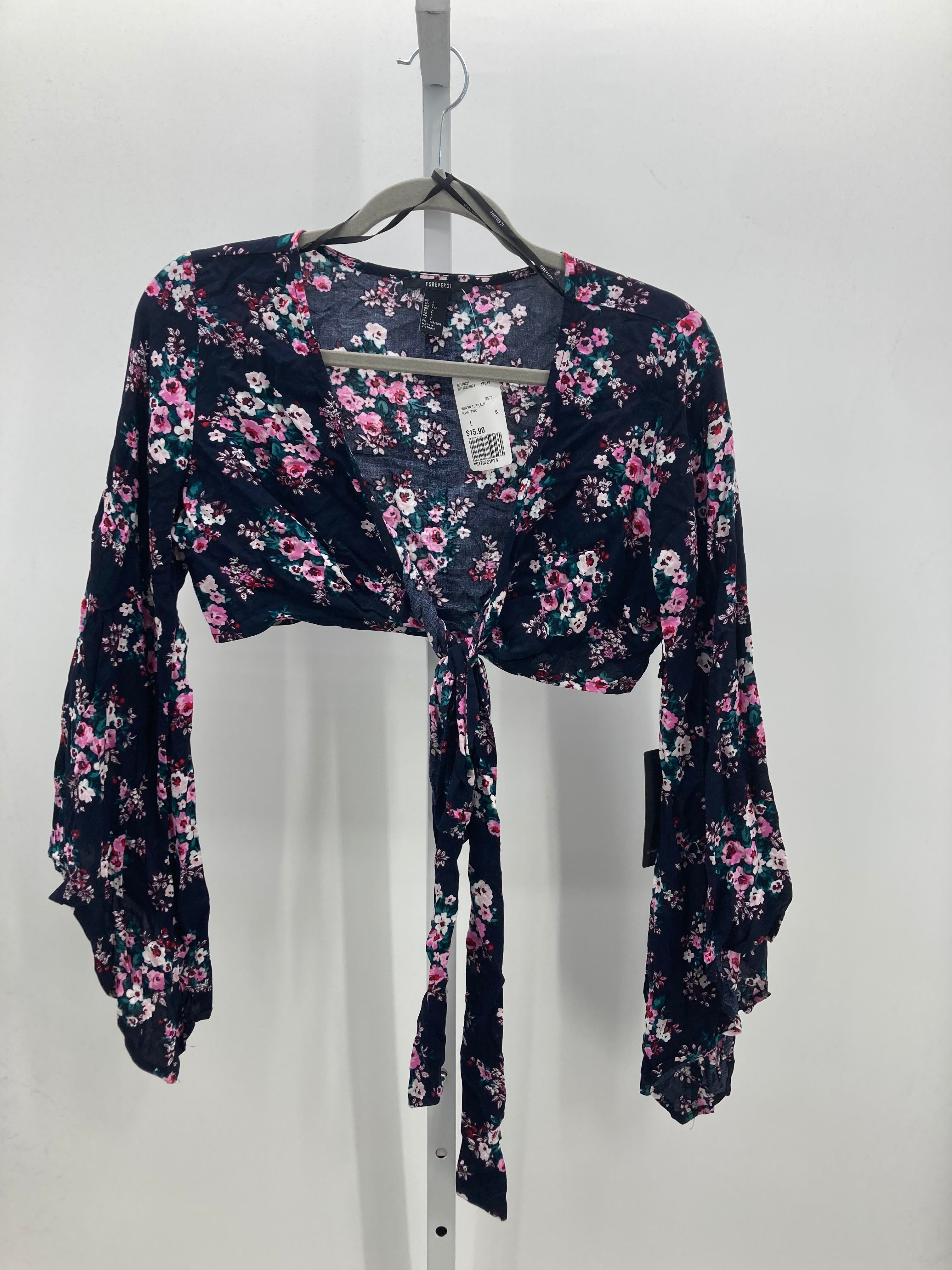 Forever 21 Size Large Juniors Long Sleeve Shirt