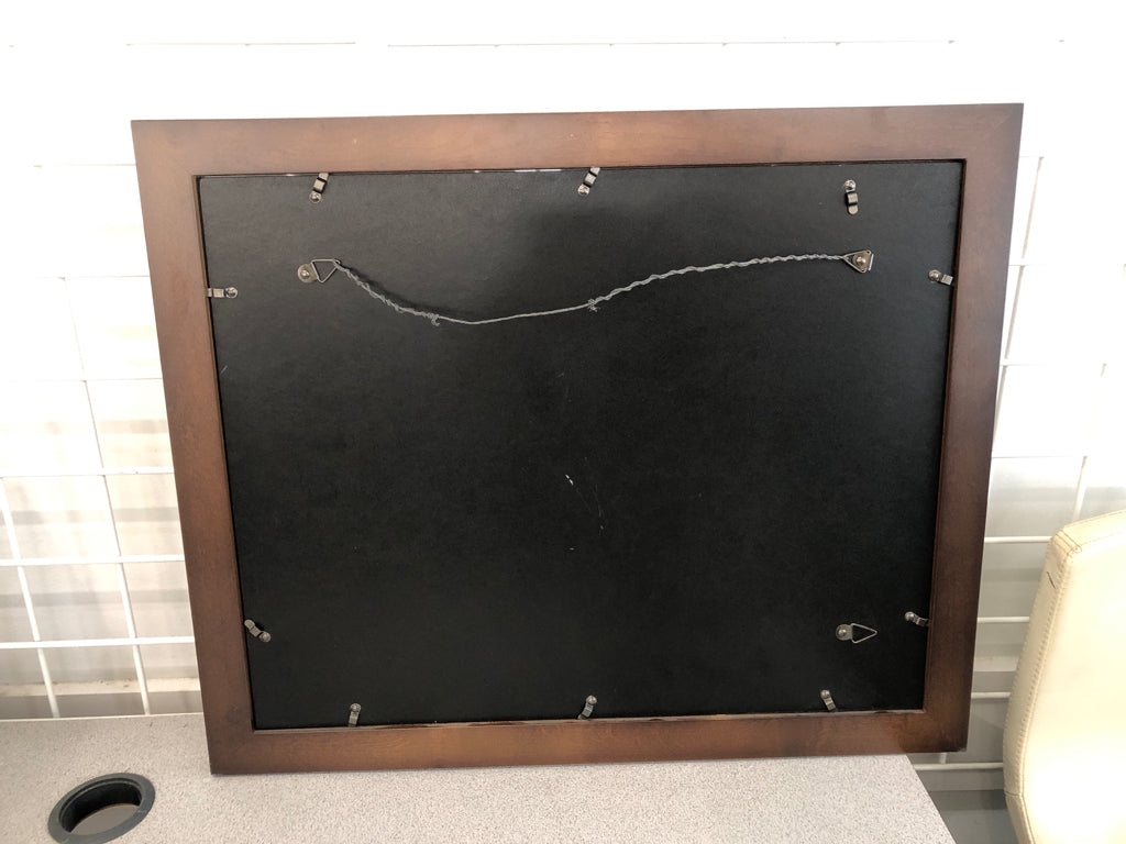 MT WASHINGTON PRINT IN BROWN FRAME.