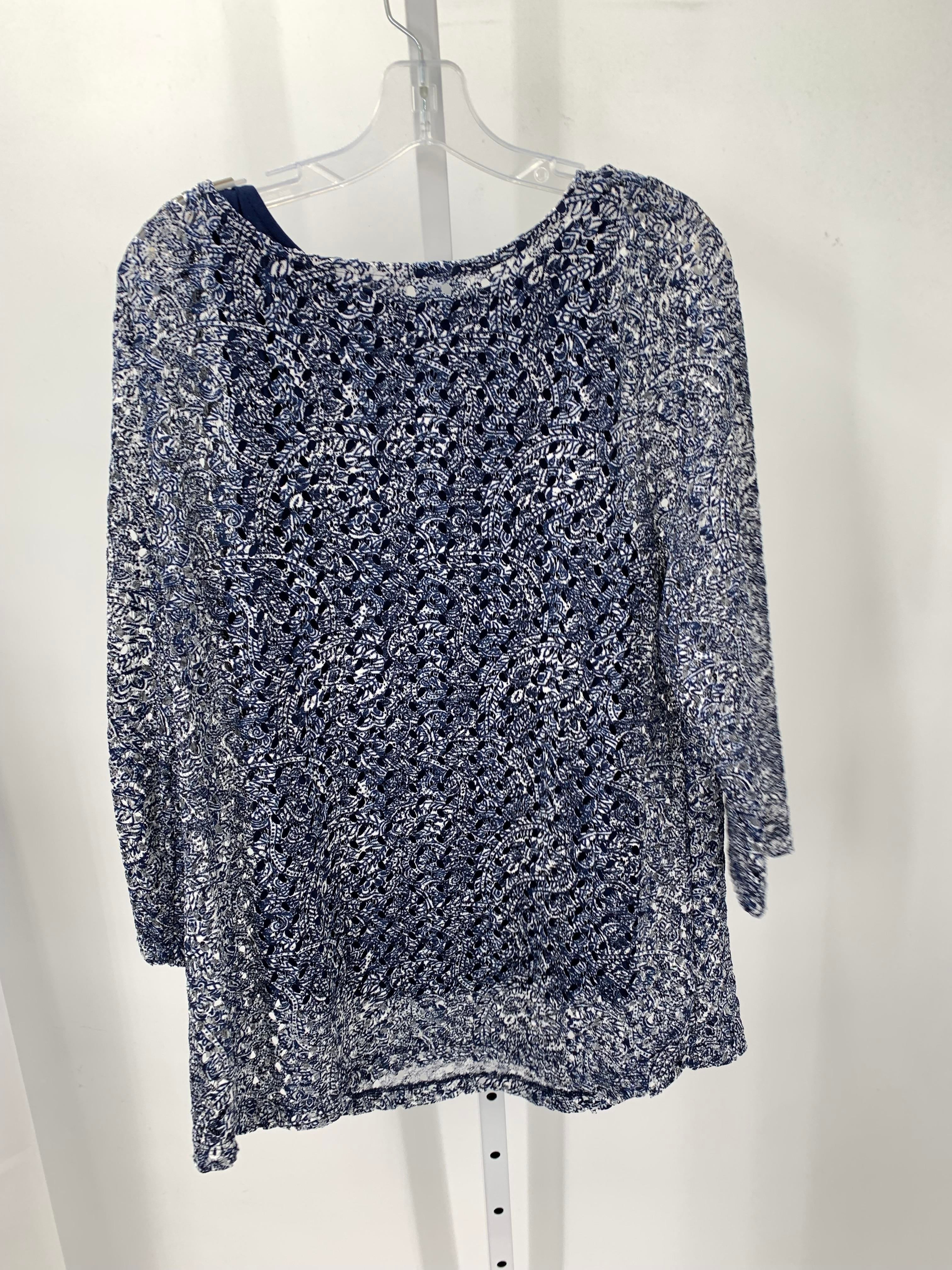 JM Collection Size Extra Large Misses 3/4 Sleeve Shirt