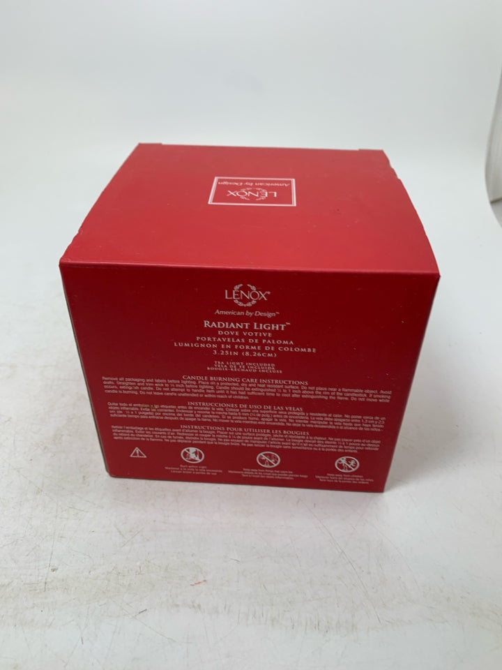 NIB DOVE VOTIVE HOLDER.