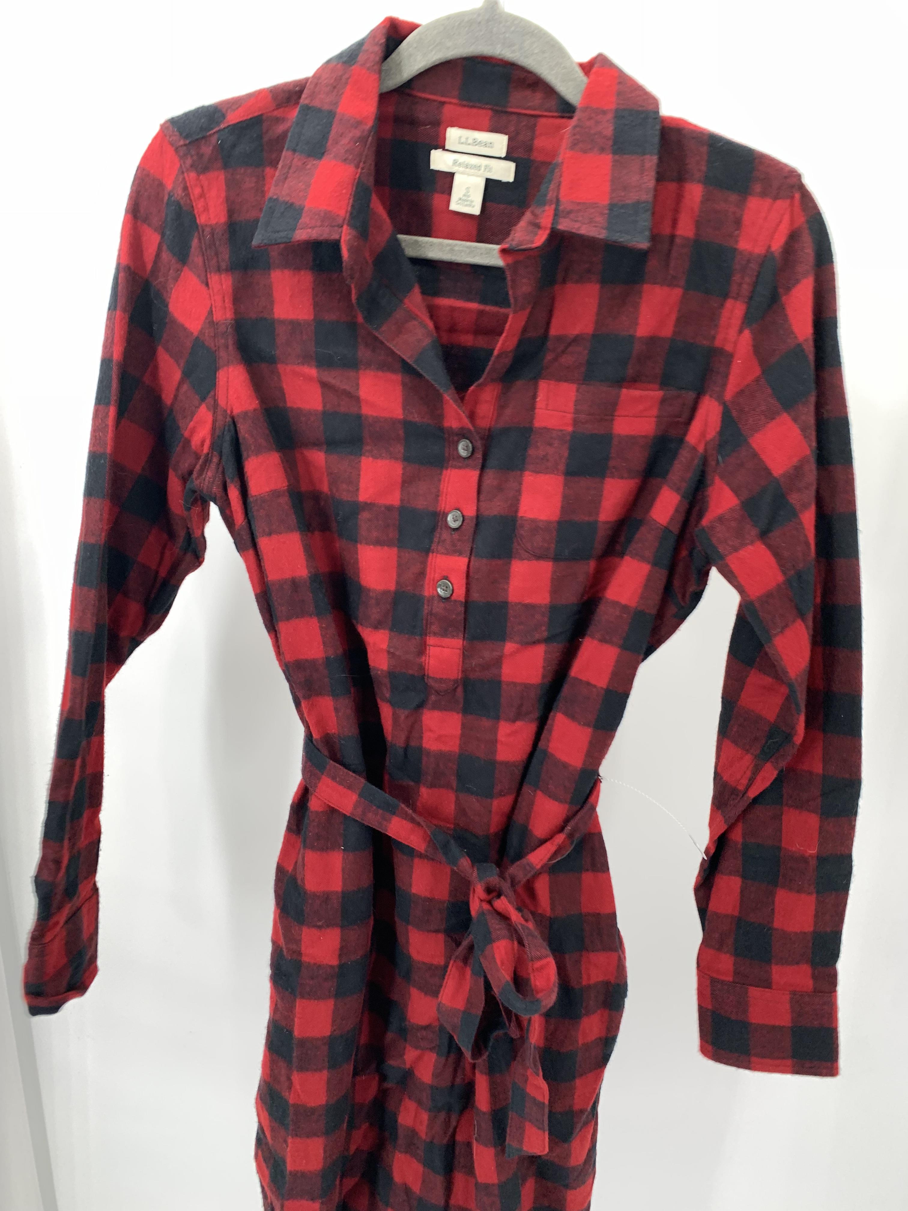 LL Bean Size Small Misses Long Sleeve Dress
