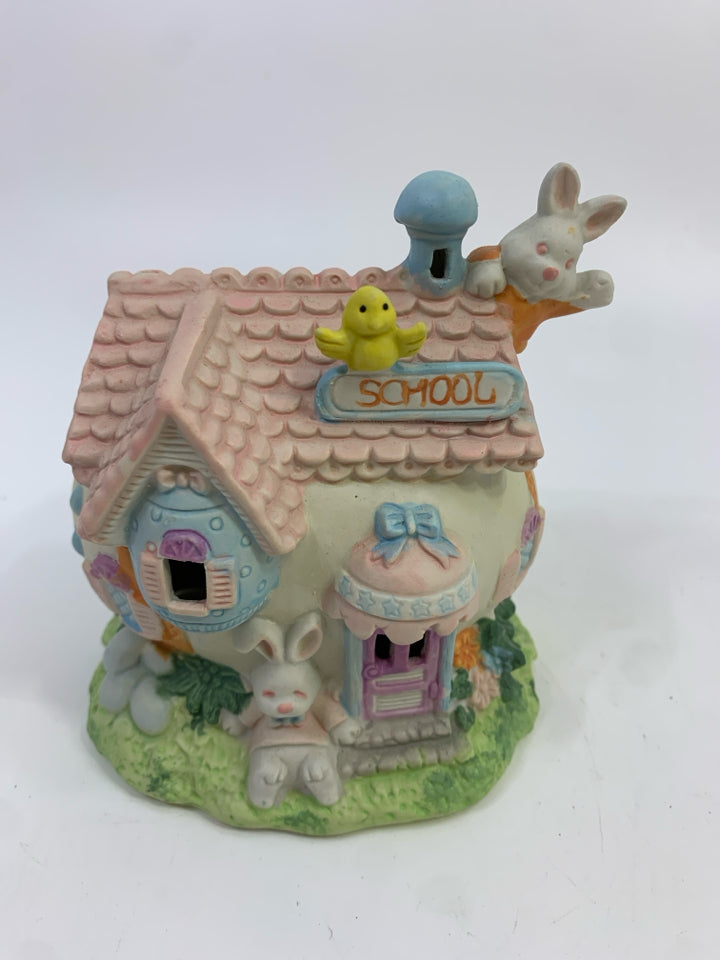 EGG SCHOOL FIGURINE.
