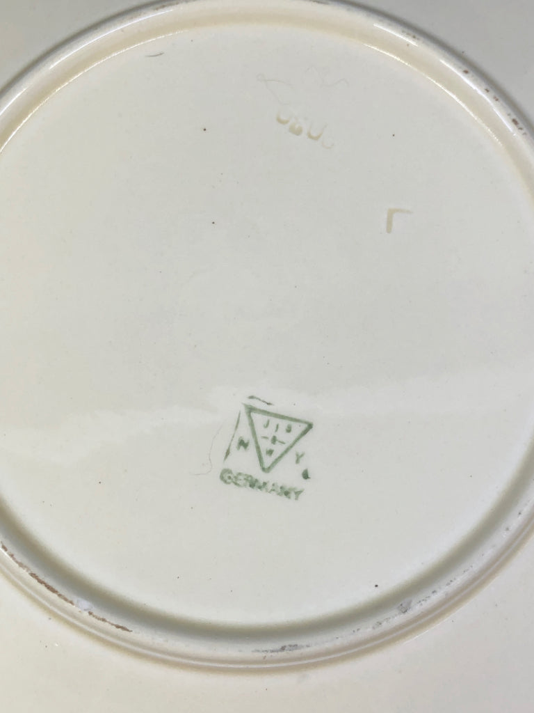 BASKET WEAVE CERAMIC SERVING PLATE, GERMANY.