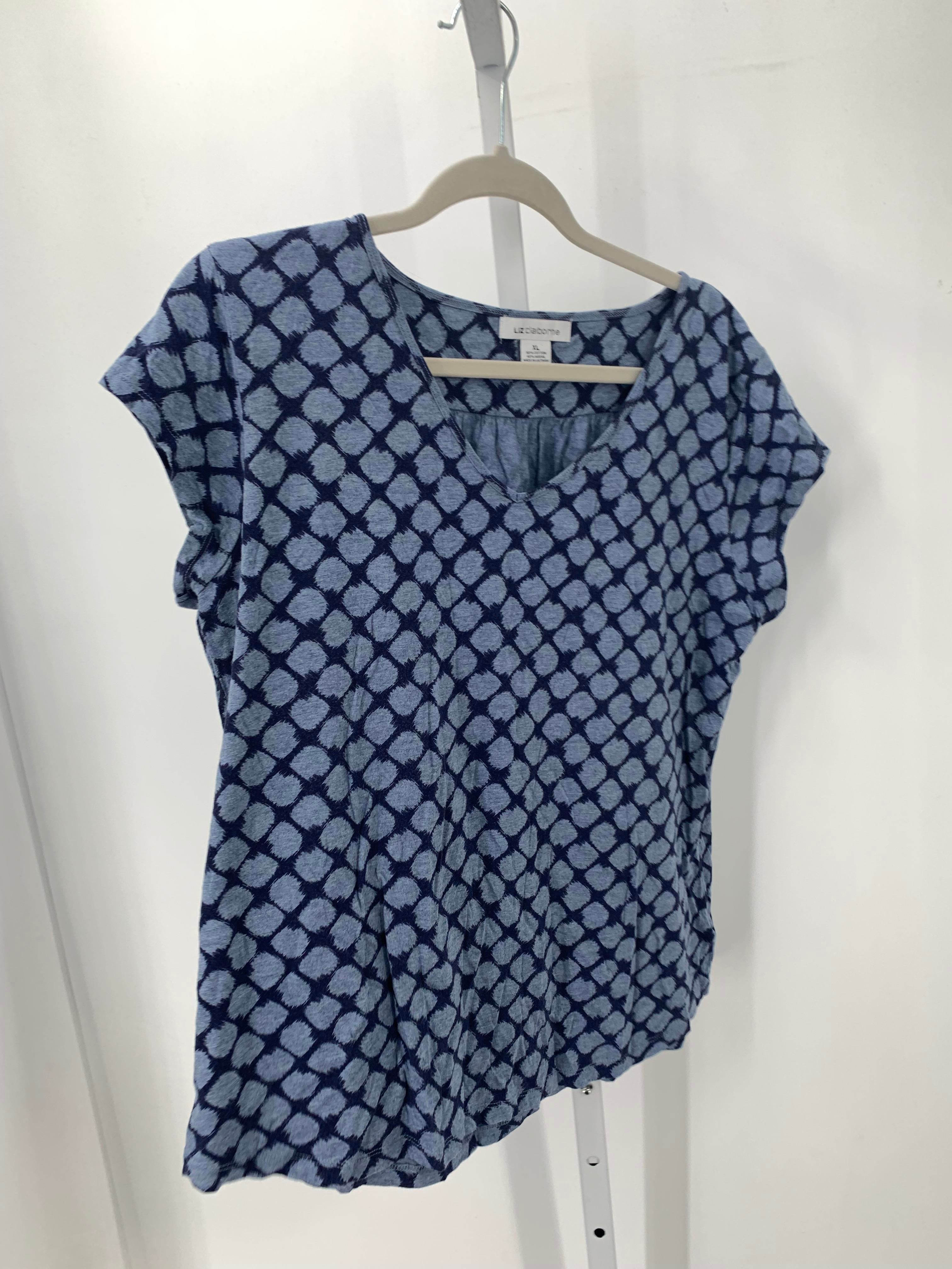 Liz Claiborne Size Extra Large Misses Short Sleeve Shirt