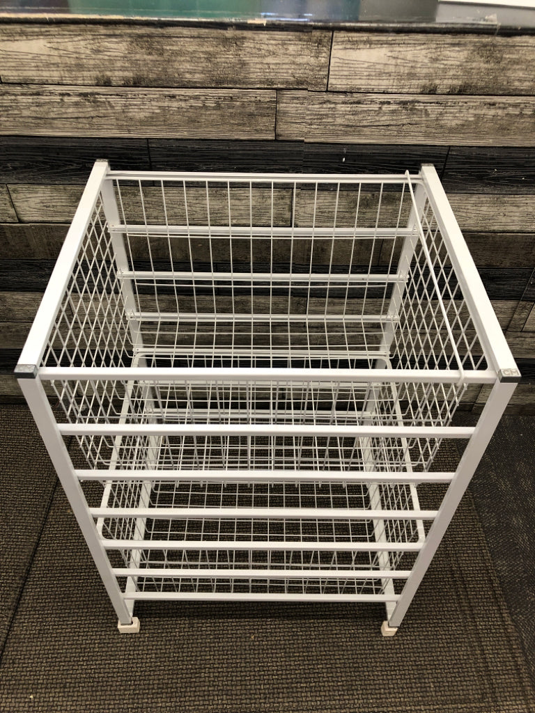 2 TIER WIRE METAL DRAWERS/CLOSET ORGANIZER.