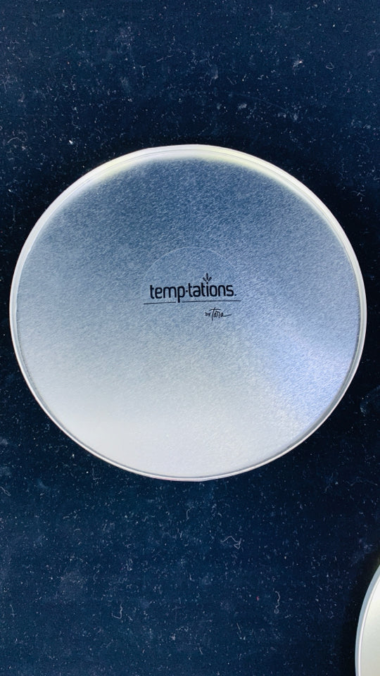 NEW 2 TONED GREY STRIPED TEMP-TATIONS TIN.