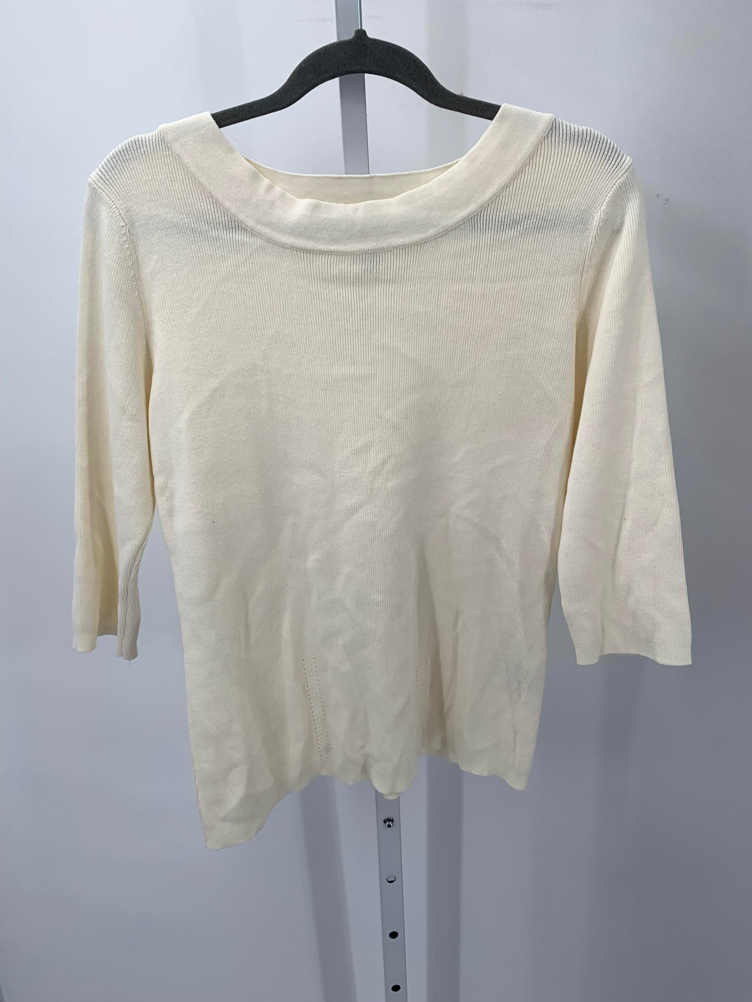 Dress Barn Size Large Misses 3/4 Sleeve Sweater