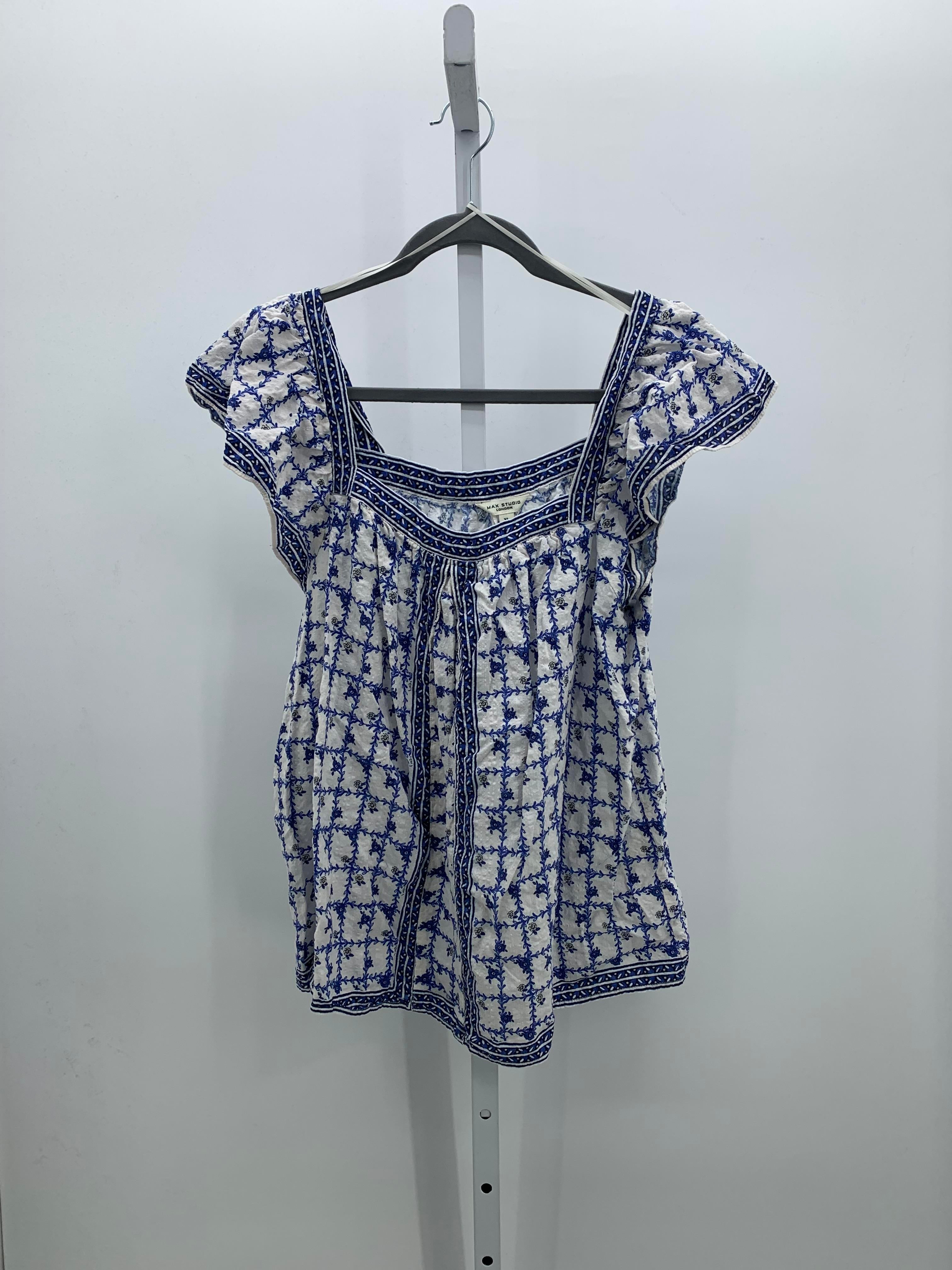 Max Studio Size Extra Large Misses Short Sleeve Shirt