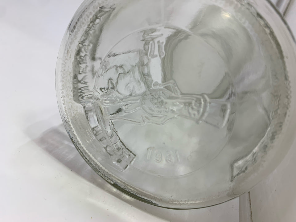 PLANTERS PEANUT EMPTY MASON JAR W/LID.