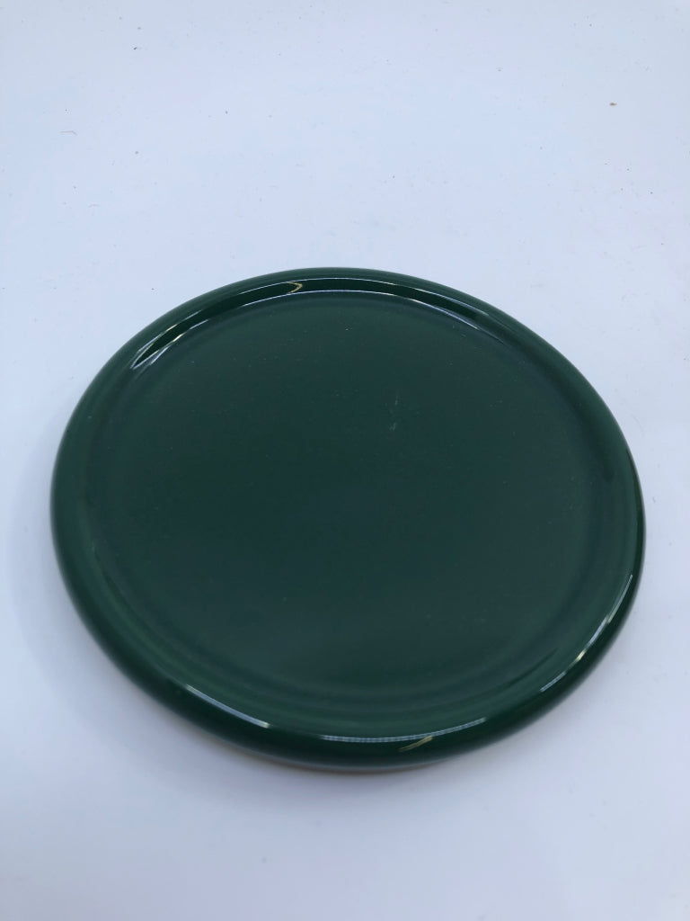 NIB COASTER LID GREEN LONGABERGER