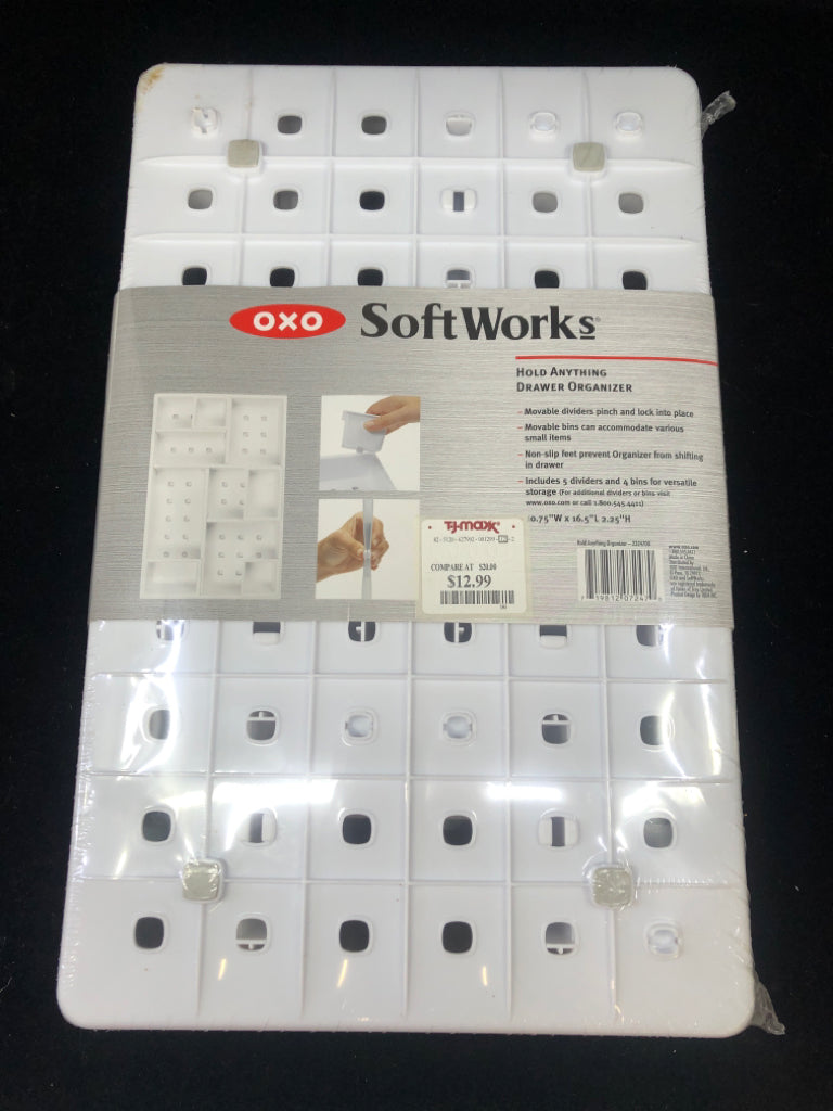NIP ADJUSTABLE DIVIDERS & BINS WHITE SOFTWORKS.