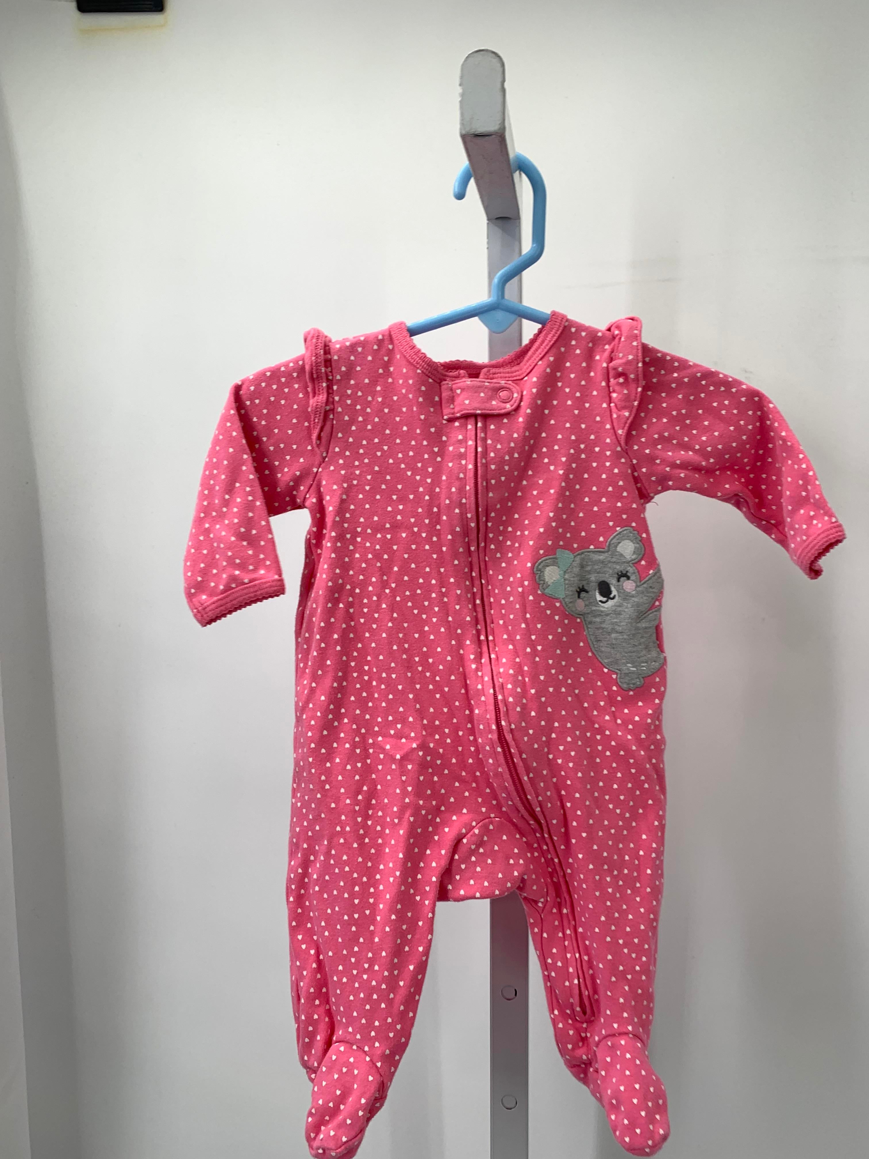 Carters Size 3 Months Girls Long Slv. Romper