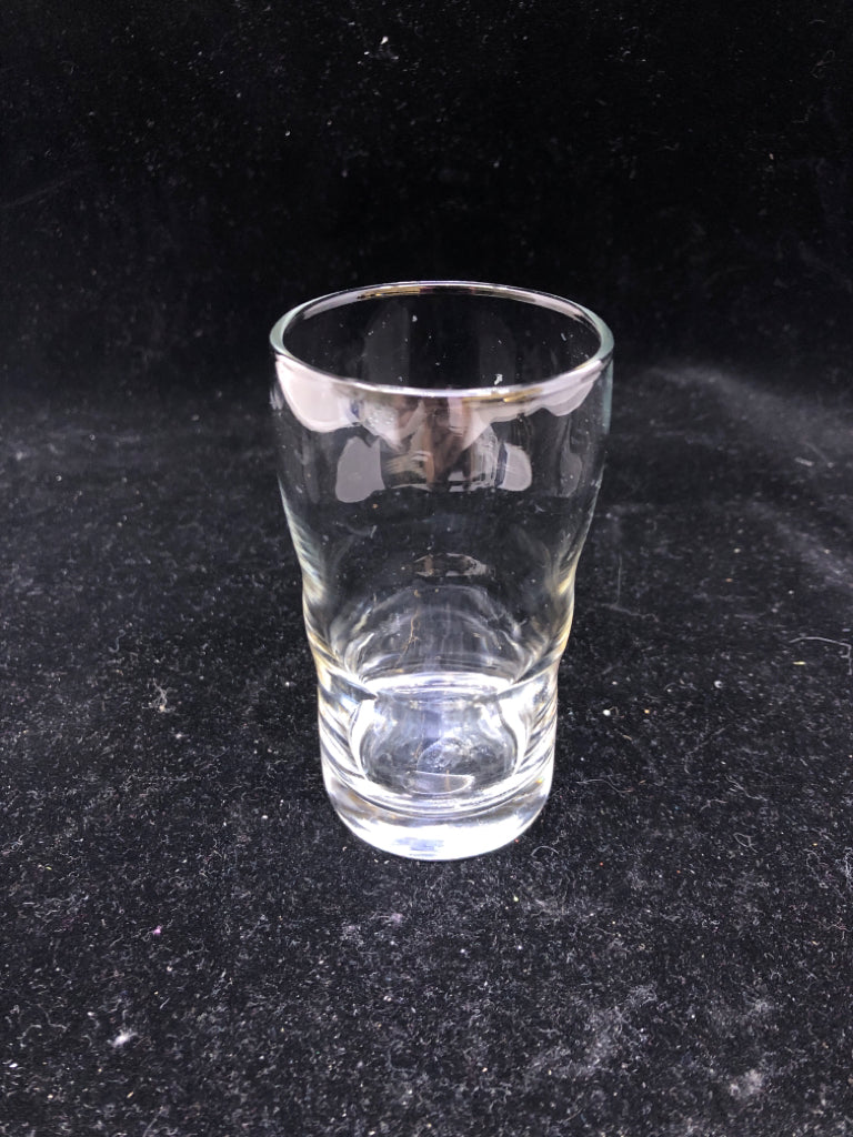 6 SMALL JUICE GLASSES.