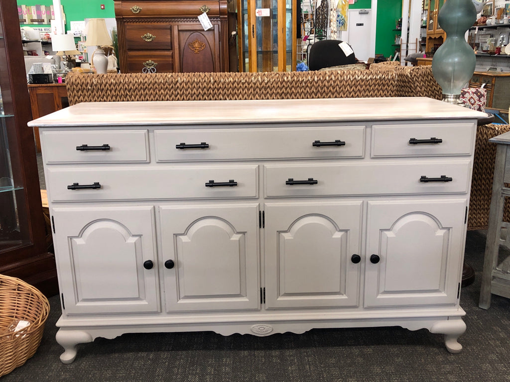 RE-FINISHED ETHAN ALLEN BUFFET TABLE.