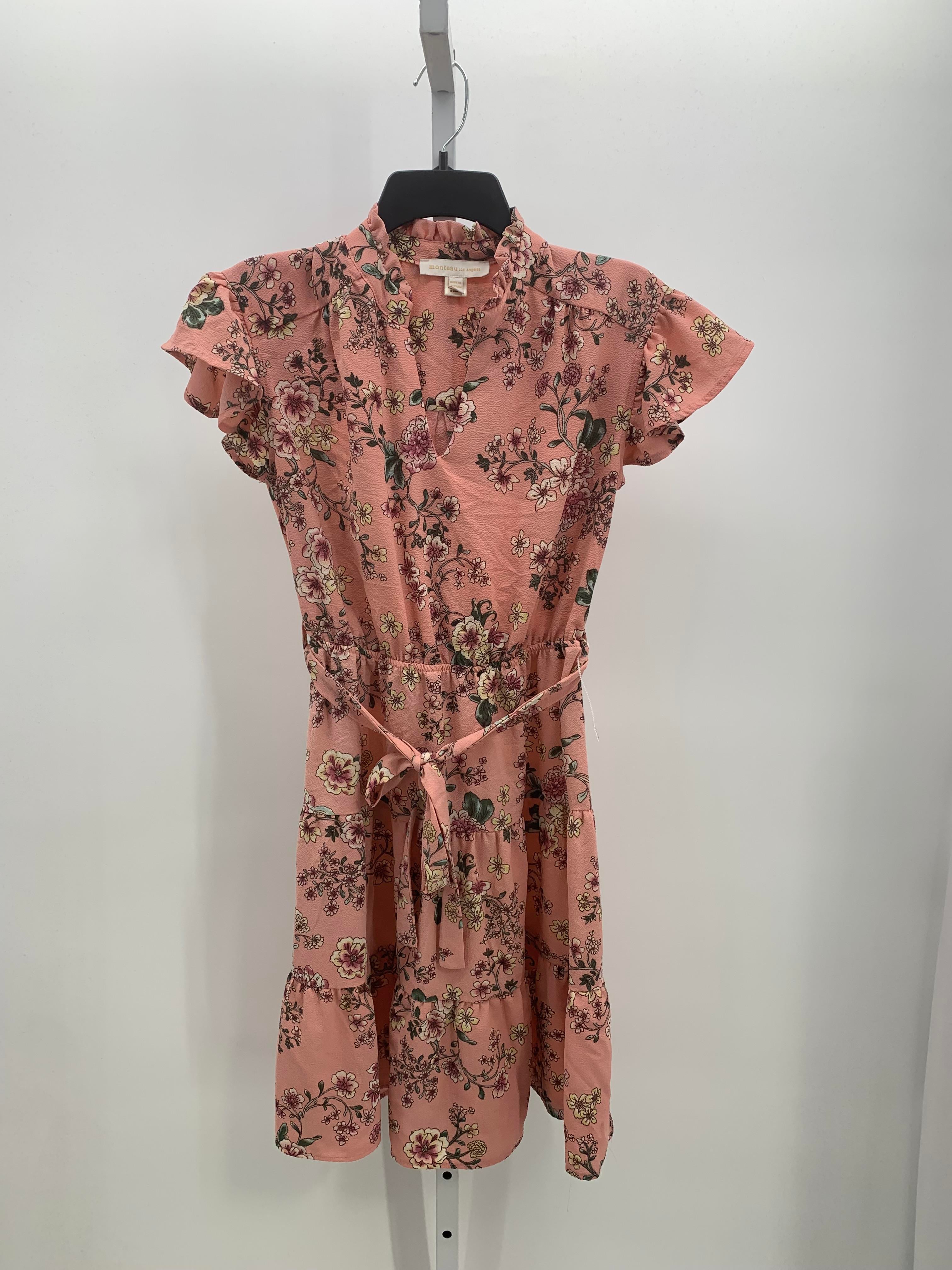 monteau Size Large Misses Short Sleeve Dress