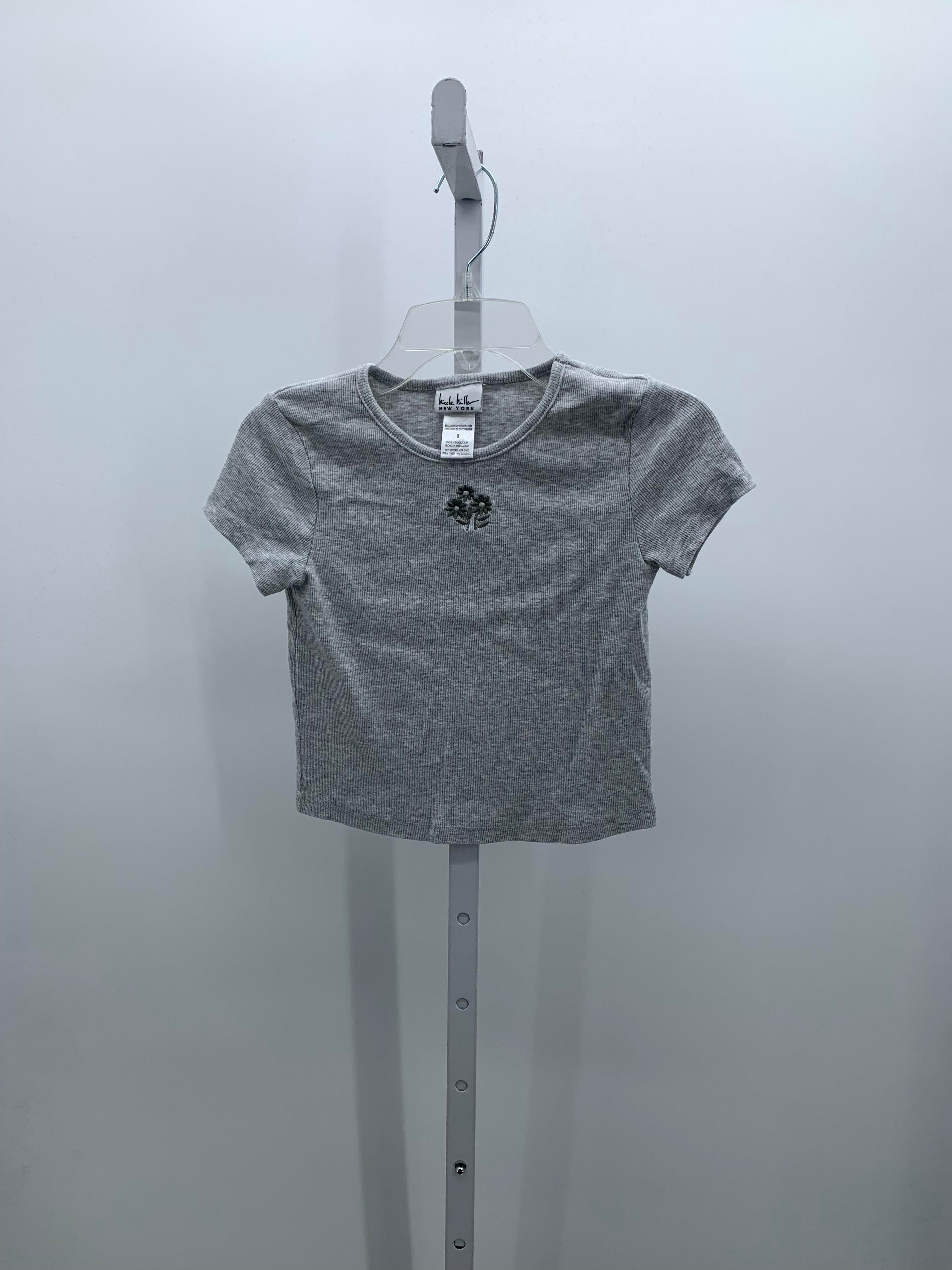 Nicole Miller Size 8 Girls Short Sleeve Shirt
