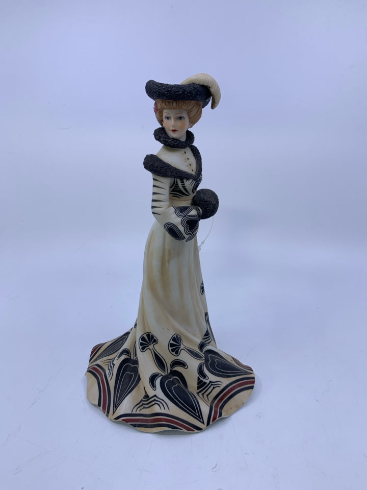 LENOX AMERICAN FASHION TEA AT THE RITZ FIGURINE.