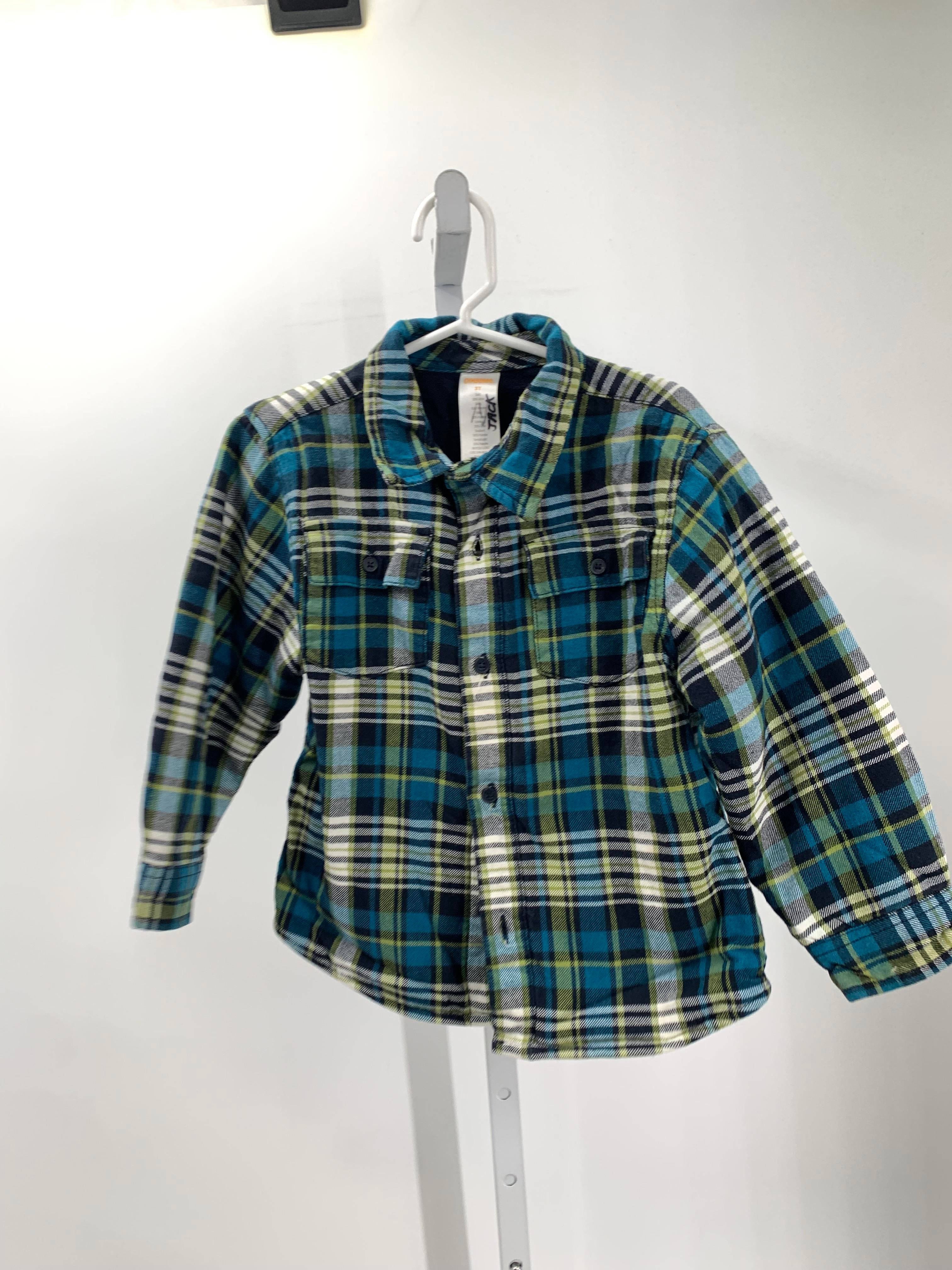 GREEN PLAID BTN DOWN