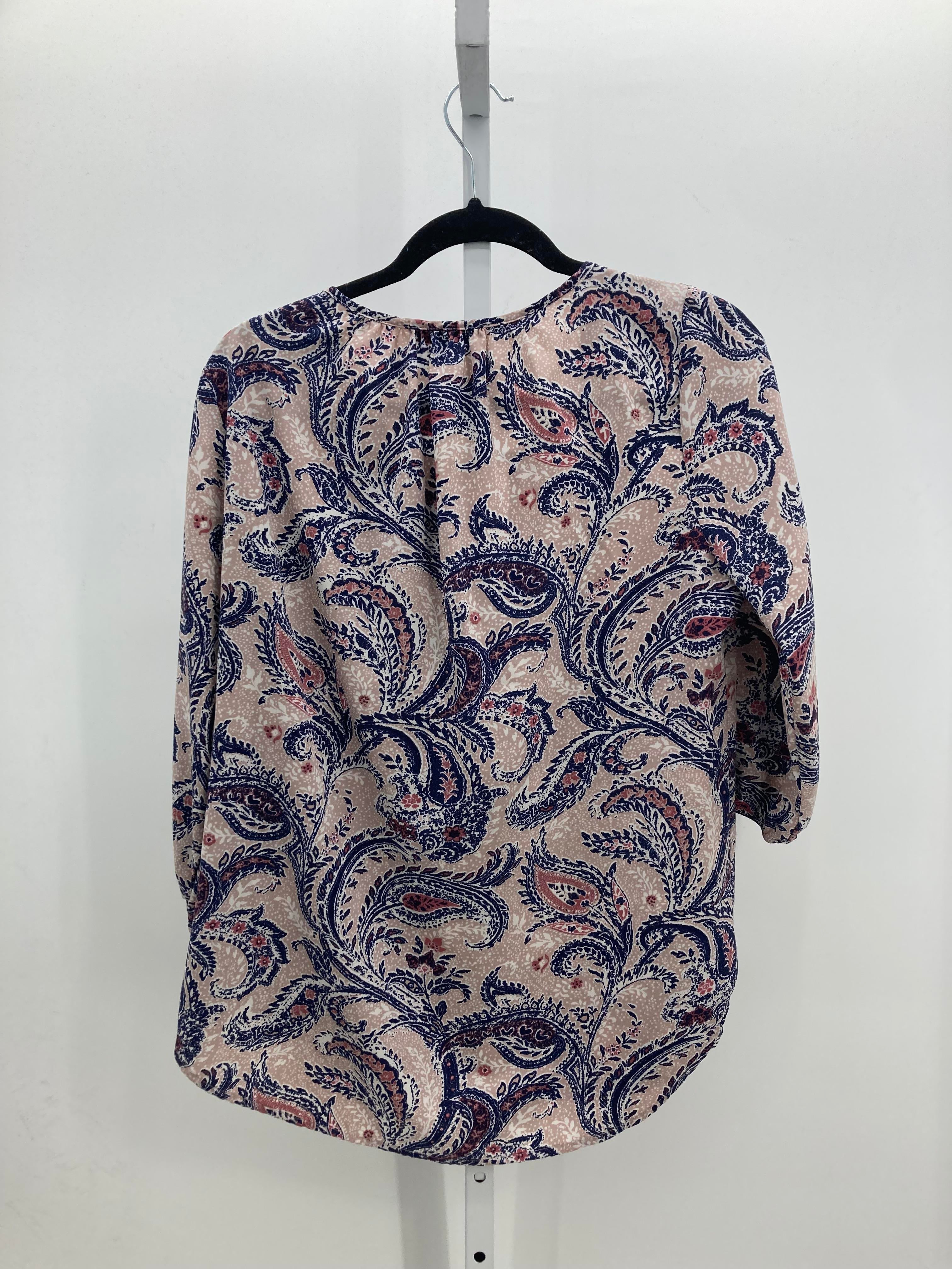 Mia & Tess Size Large Misses 3/4 Sleeve Shirt