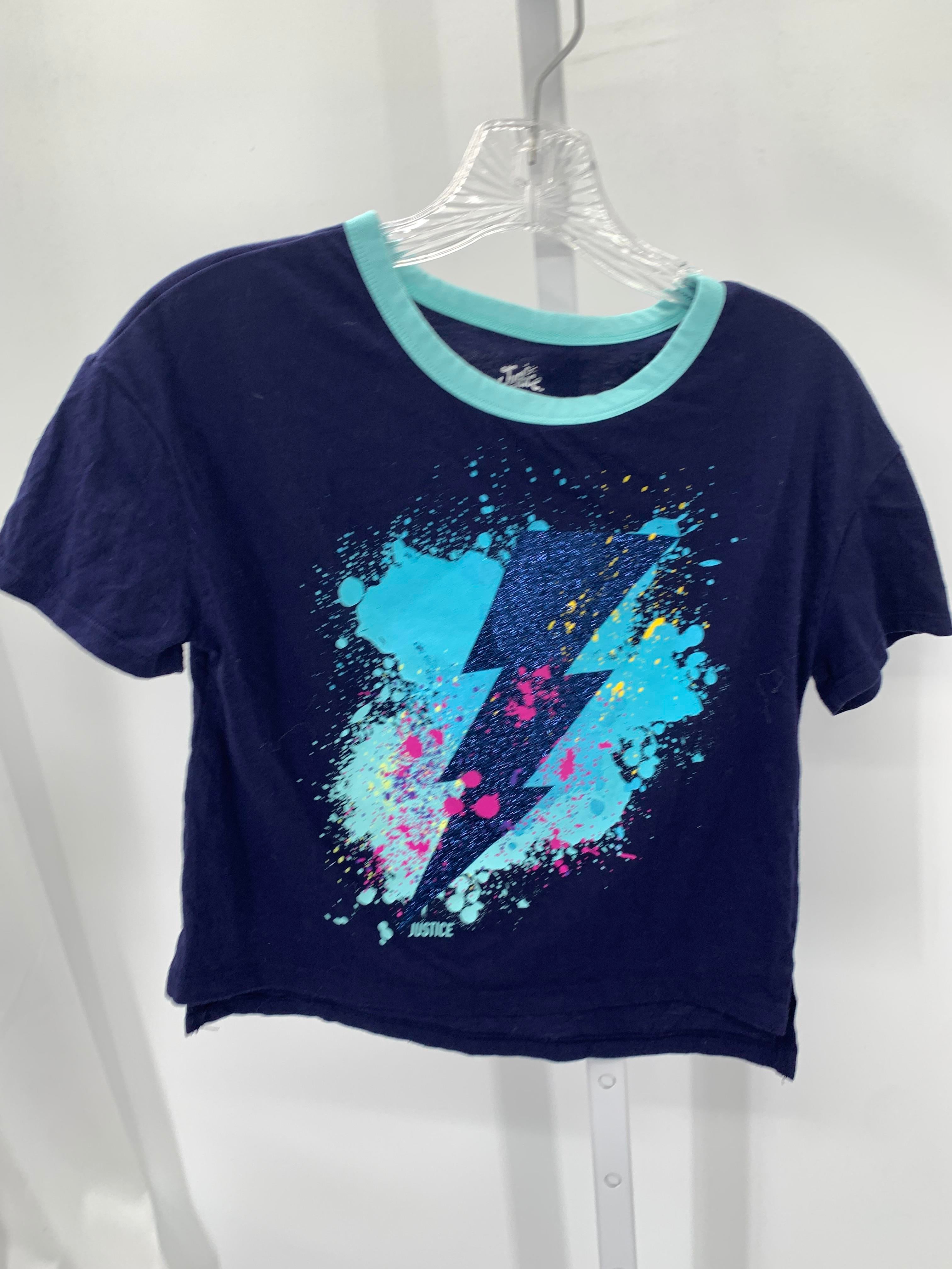 Justice Size 10 Girls Short Sleeve Shirt