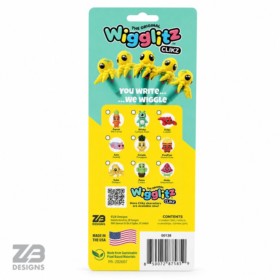New Wigglitz Clikz Heros w/Pencil