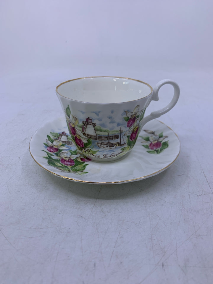 PRINCE EDWARDS ISLAND TEACUP SAUCER.