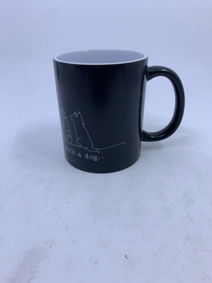 "LIFE IS BETTER WITH DOGS" MUG.