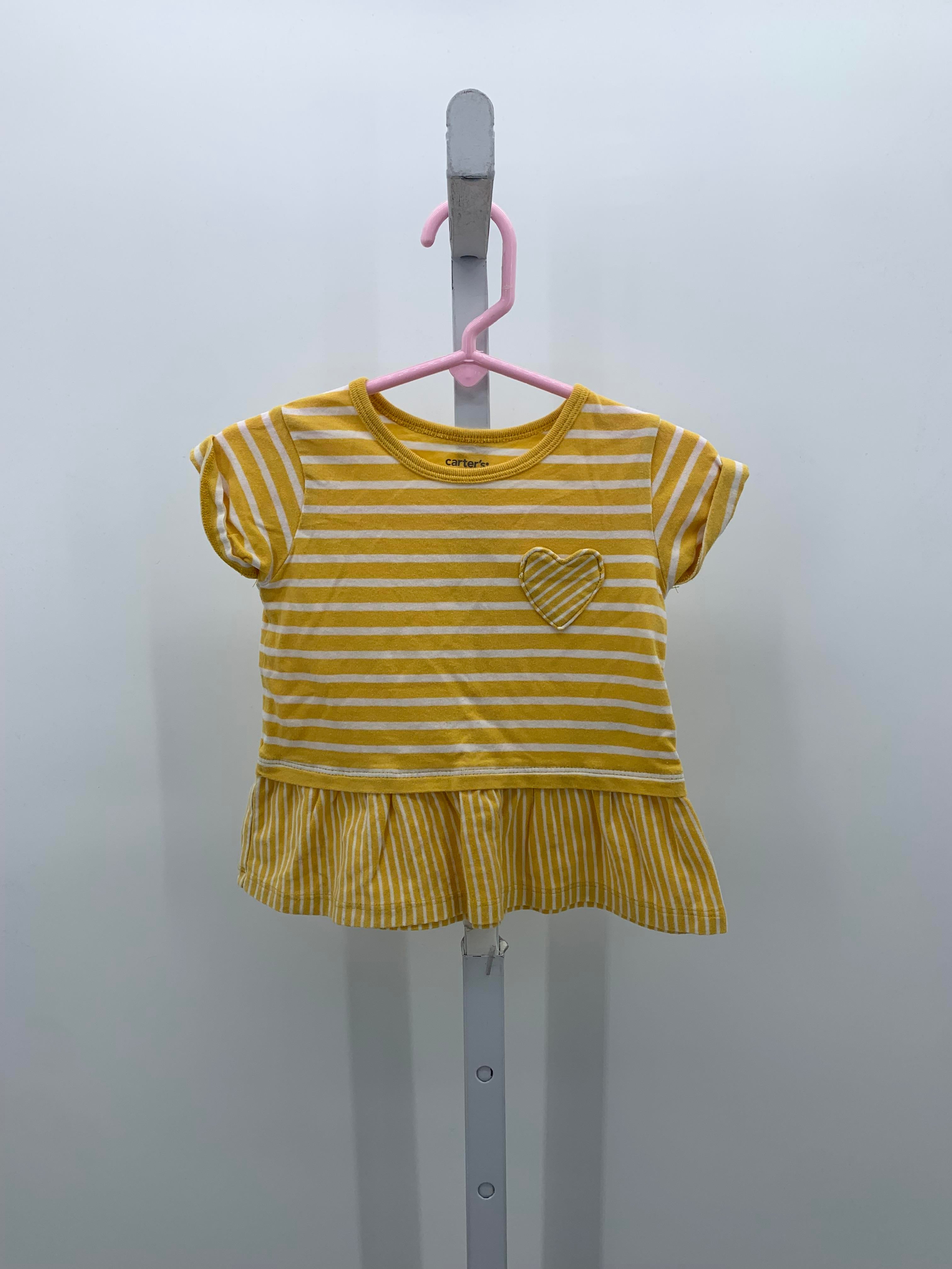 Carters Size 12 Months Girls Short Sleeve Shirt