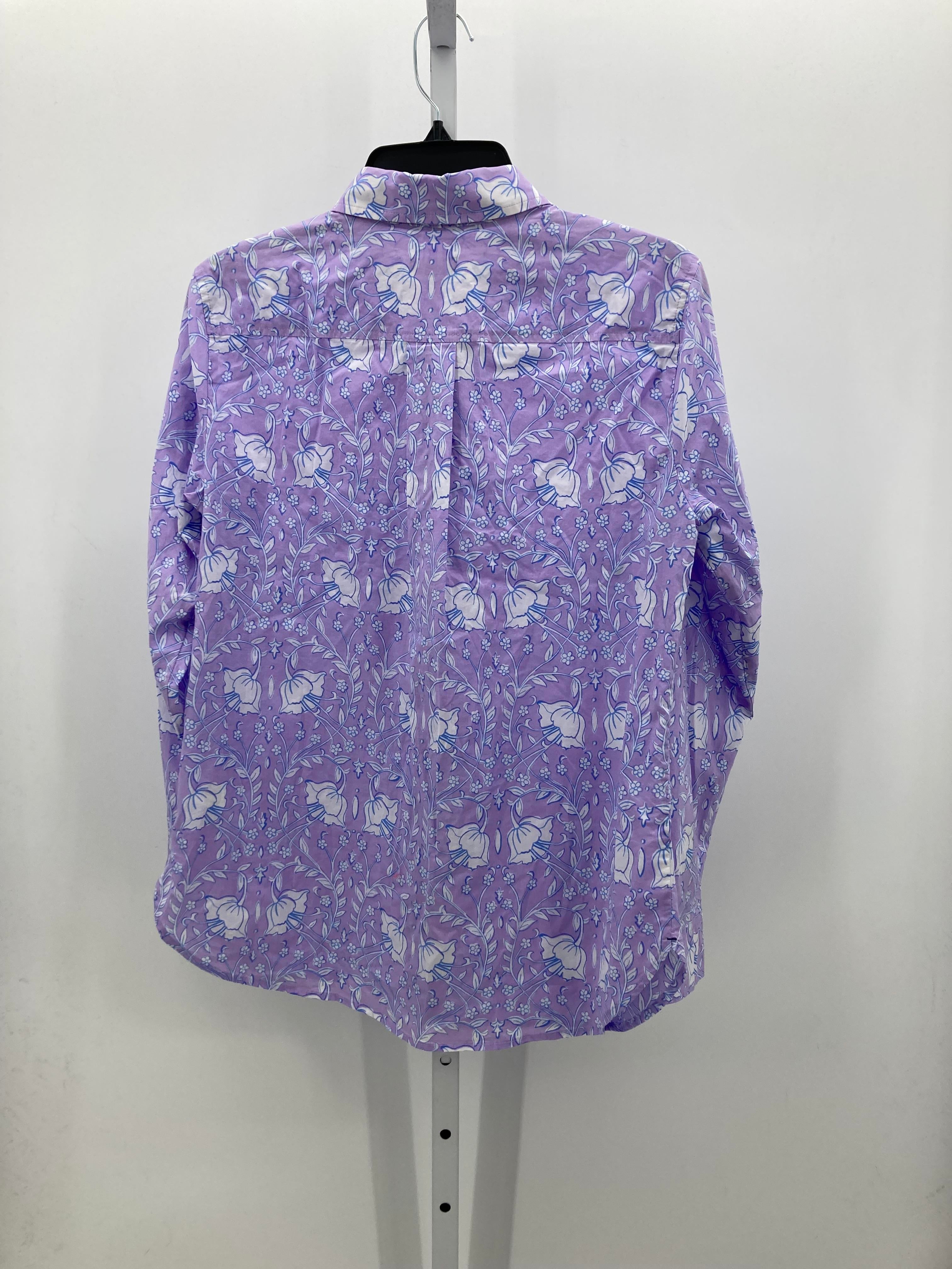 Talbots Size Large Misses Long Sleeve Shirt