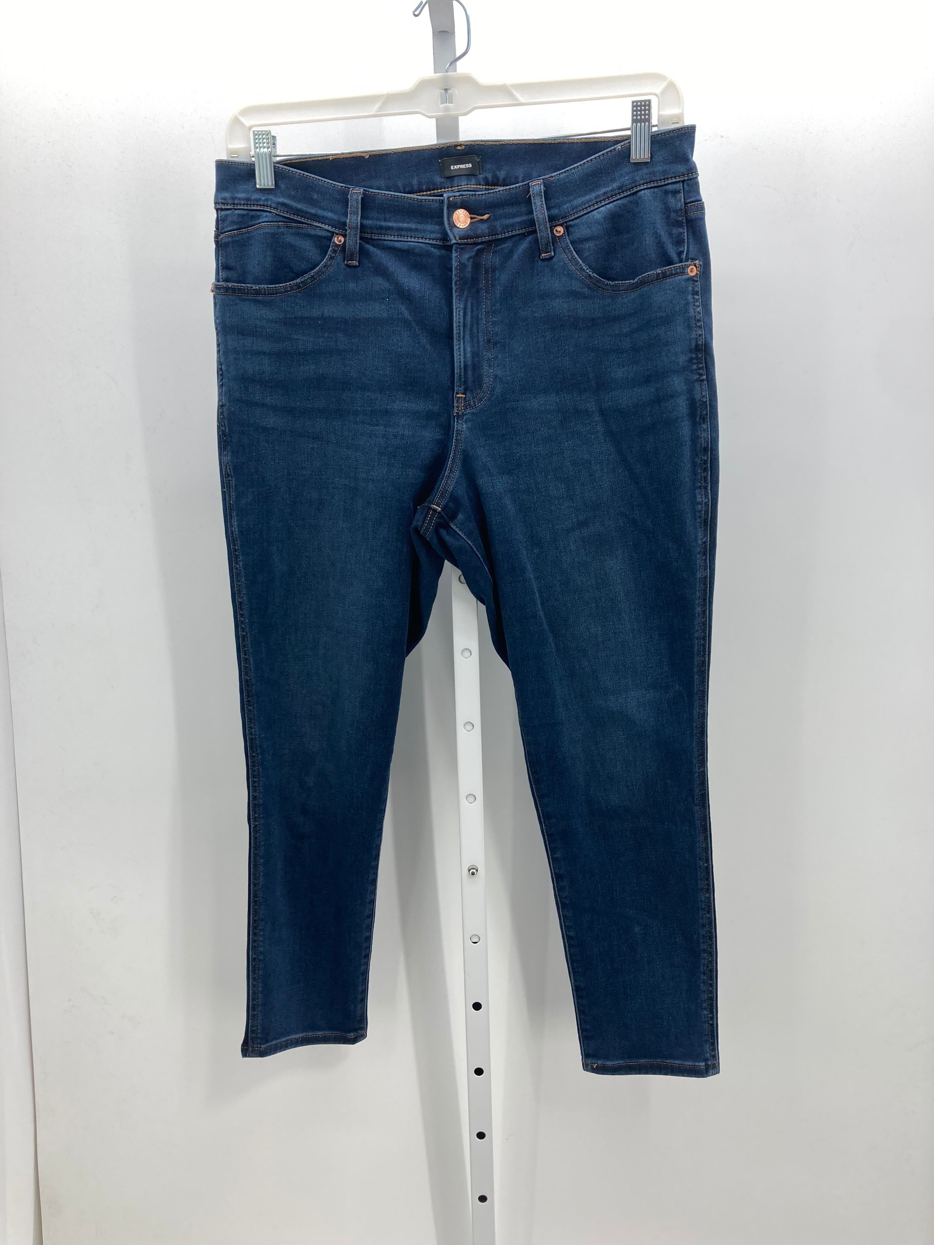 Express Size 14 Misses Cropped Jeans