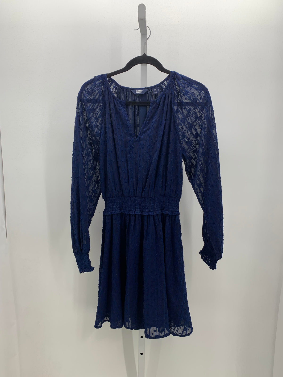 Lands End Size X Small Misses Long Sleeve Dress