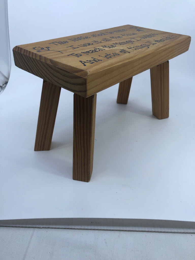 LITTLE STOOL IS MINE- STEP STOOL.