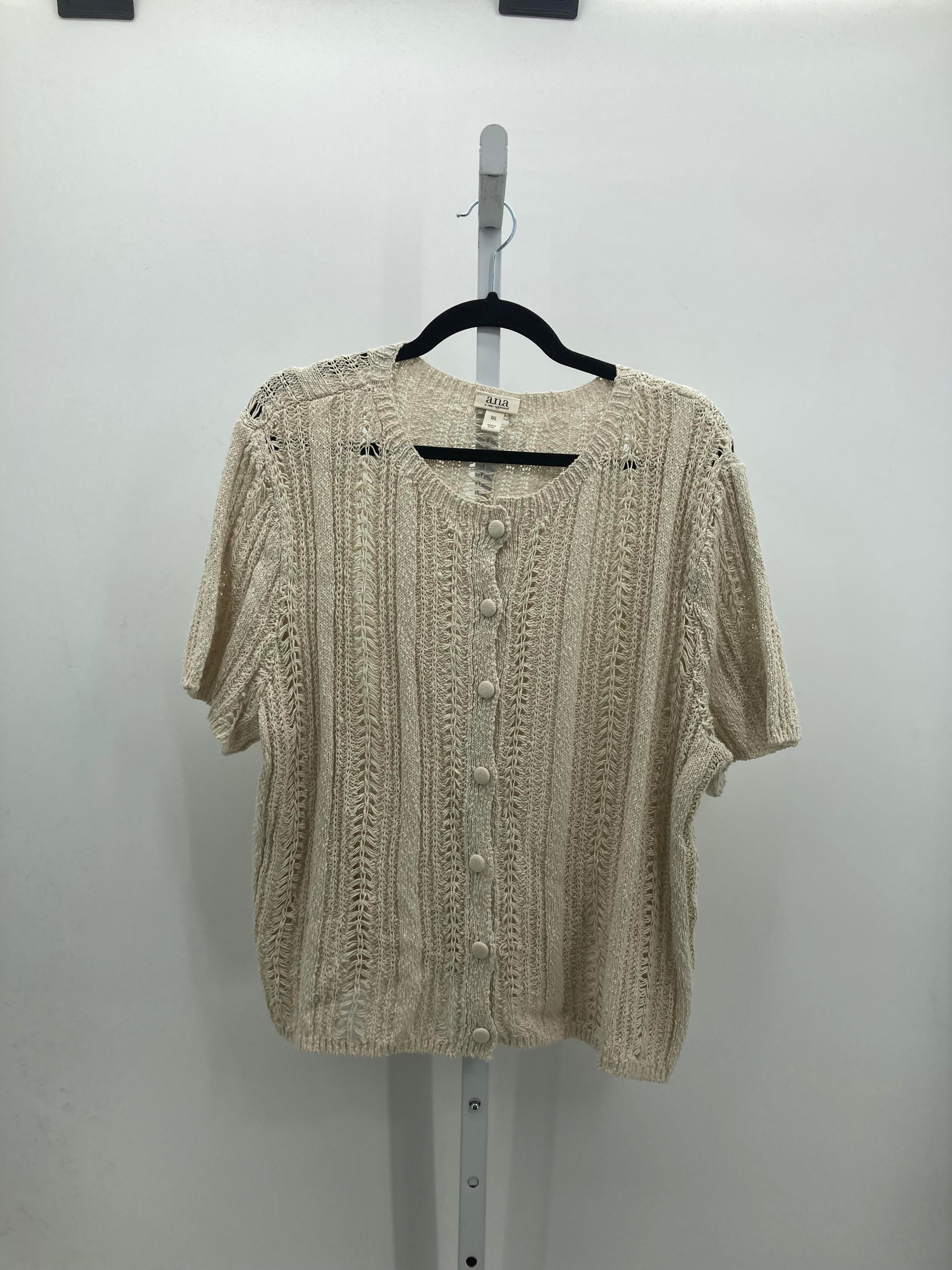 A.N.A. Size XXL Misses Short Slv Sweater