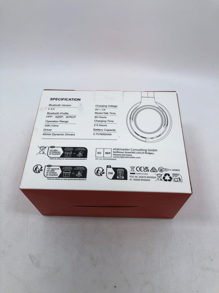 NIB BERIBES WIRELESS HEADPHONES.
