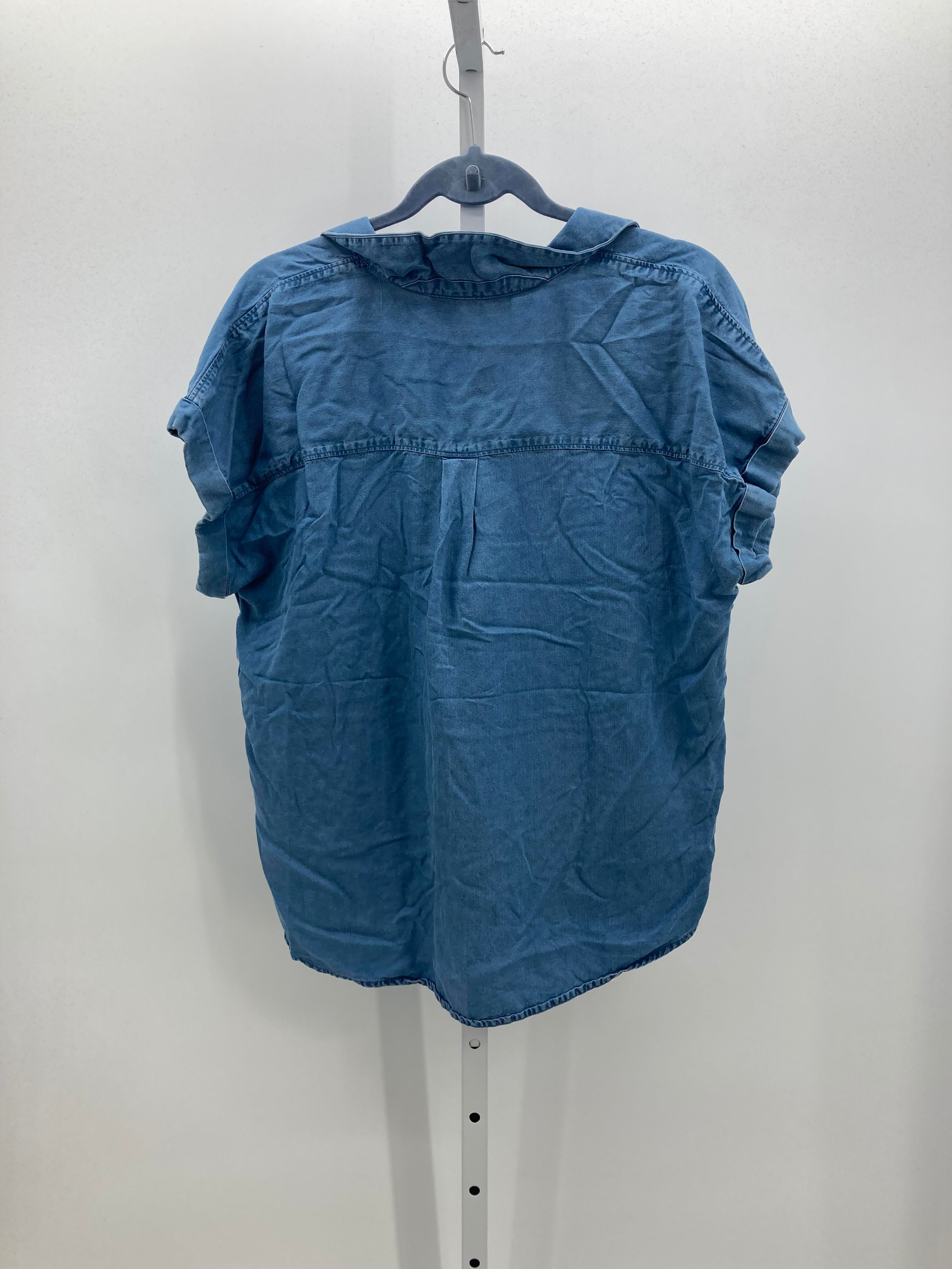 Lucky Brand Size Large Misses Short Sleeve Shirt