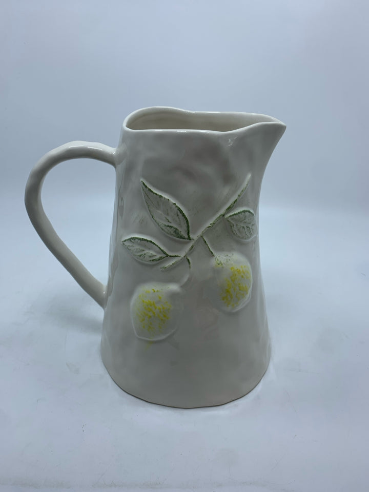 EMBOSSED LEMONS PITCHER.