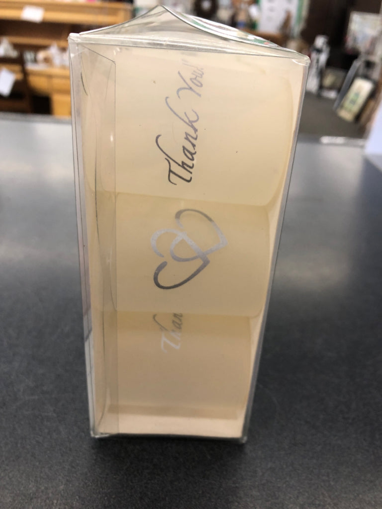 12 NIB FLAMELESS THANK YOU CANDLES.