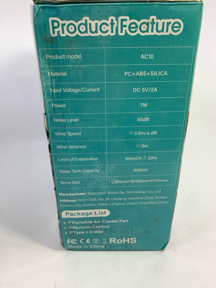 NIB MULTIFUNCTIONAL AIR COOLER