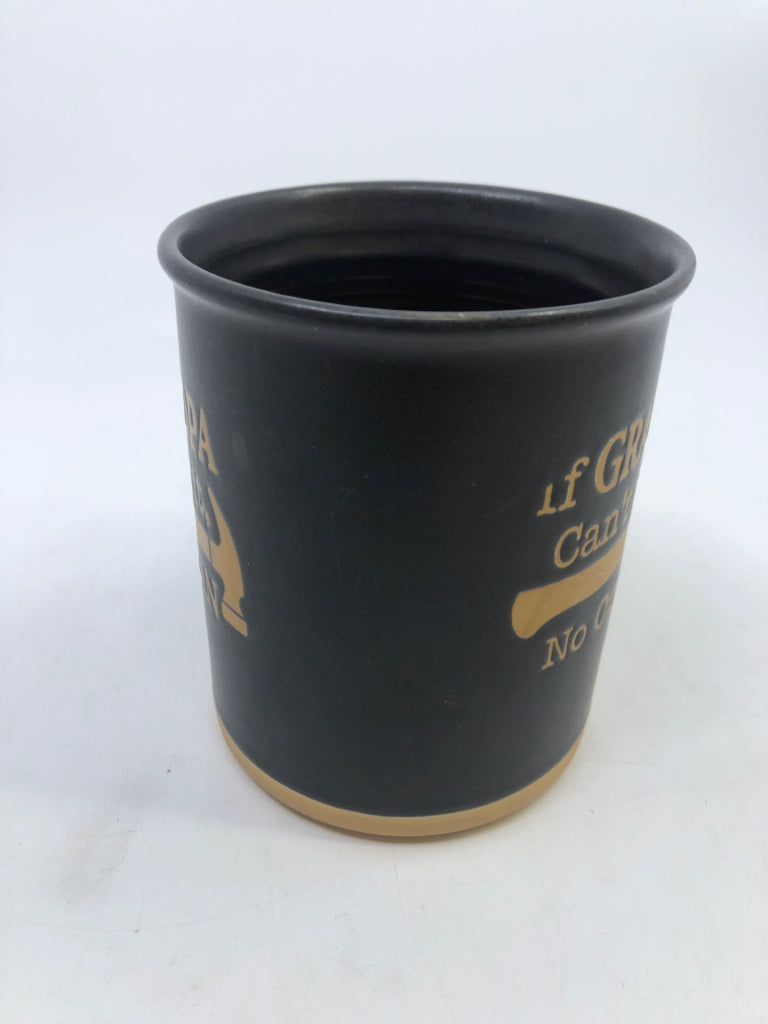 BLACK GRANDPA MUG.