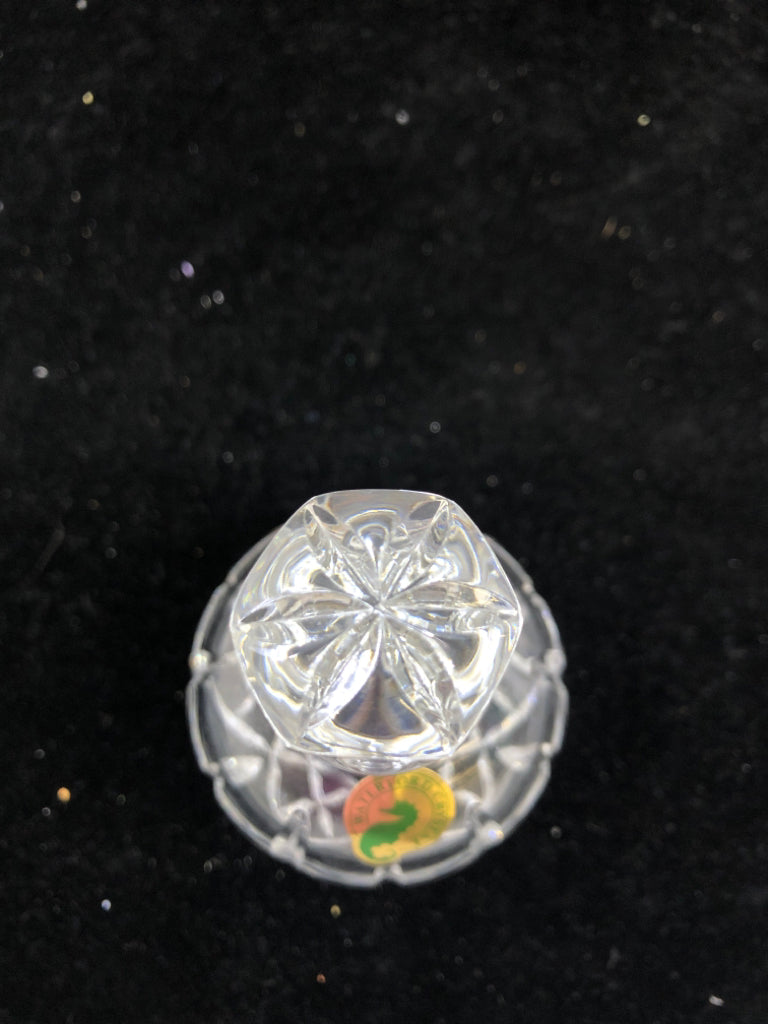 NIB WATERFORD CRYSTAL LISMORE PERFUME BOTTLE.