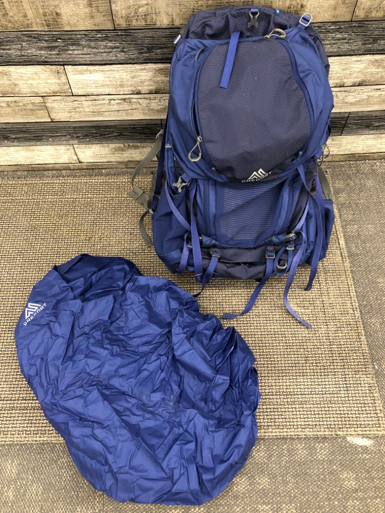 GREGORY DEVA70 HIKING BACKPACK W/RAINCOVER *Signs Of Wear To Bottom/Minor Stains